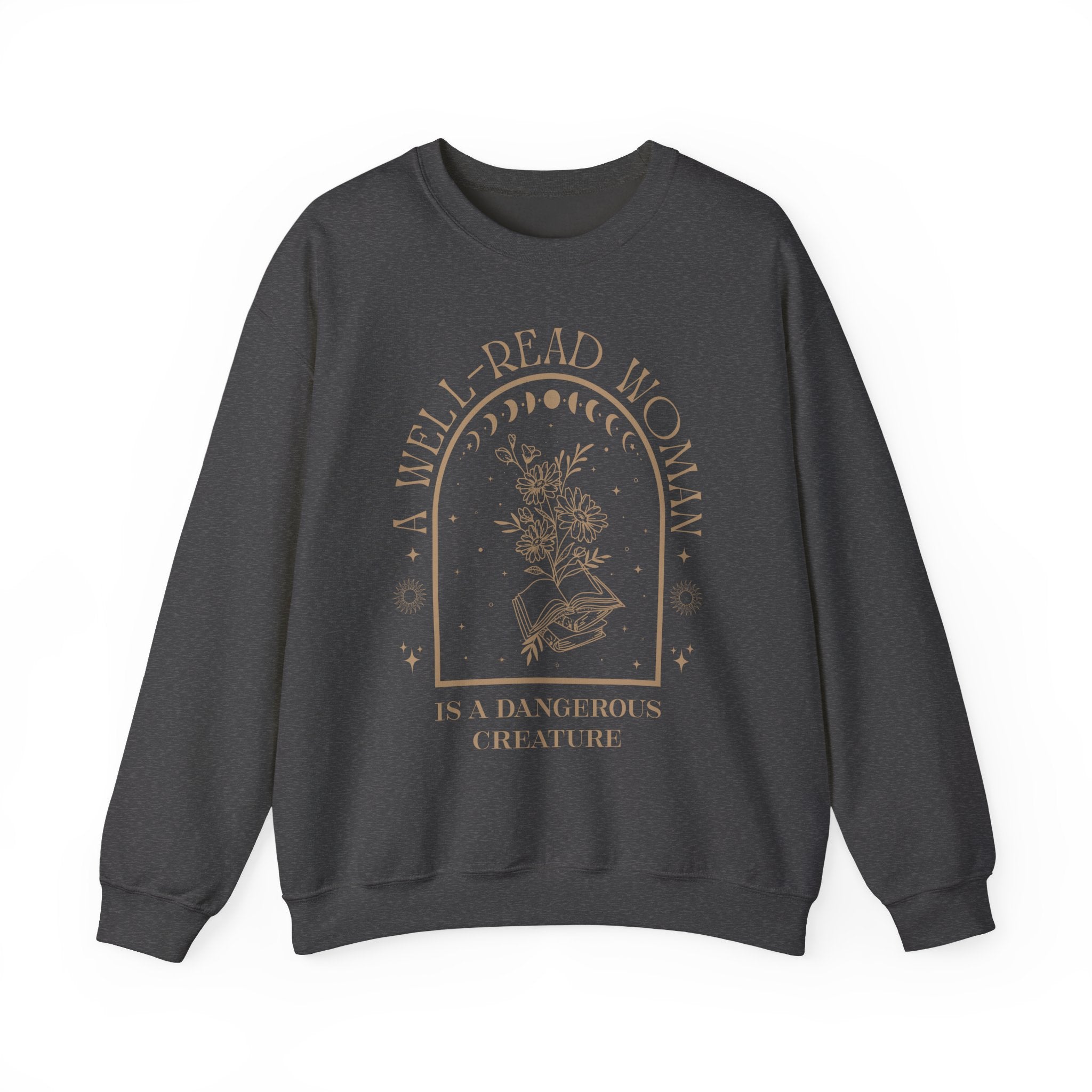 A Well-Read Woman Crewneck Sweatshirt | Literary Sweatshirt, Reading Gift, Cozy Apparel, Feminist Fashion, Book Lover's Gift
