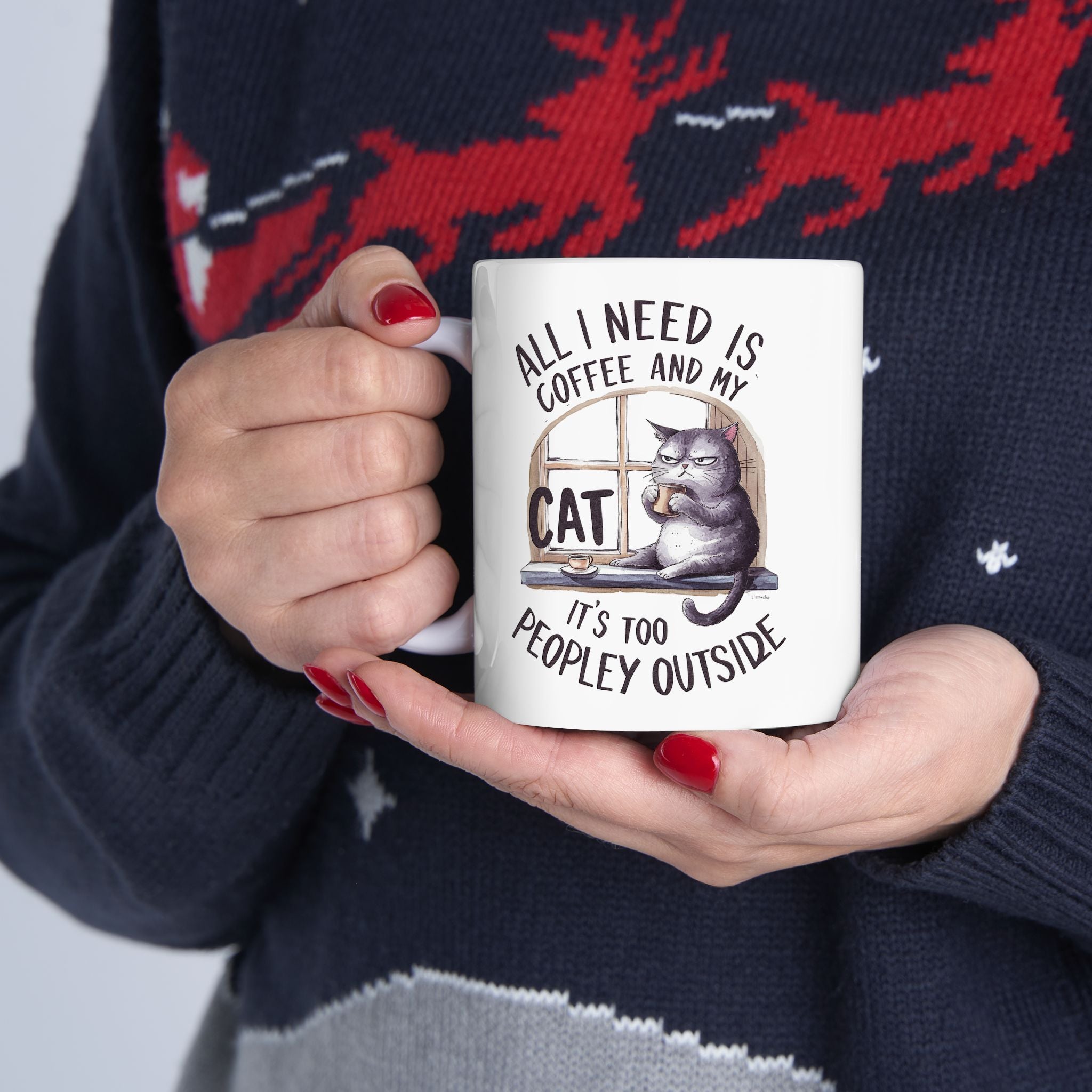 All I Need is Coffee and My Cat Coffee Mug