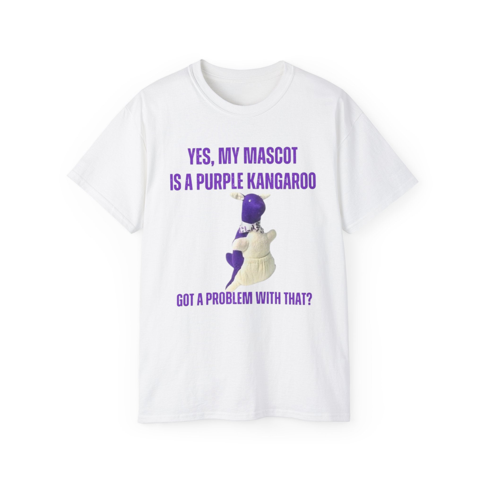 Purple Kangaroo Tee β Funny Mascot Shirt | Unisex T-Shirt 2XLβ5XL | Casual Wear, Gift Idea for Friends, Spring/Summer Fashion