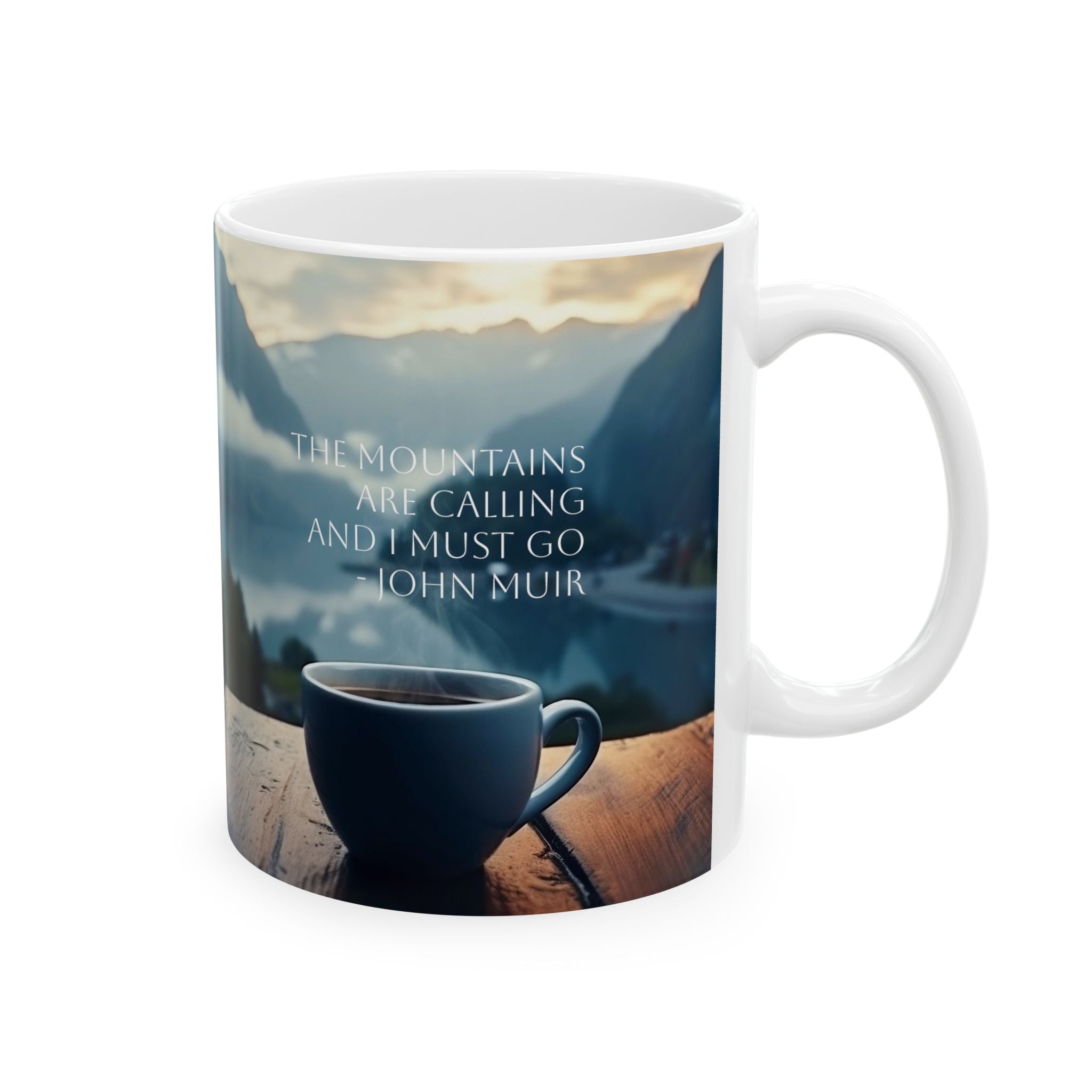 Mountain Scene Ceramic Mug