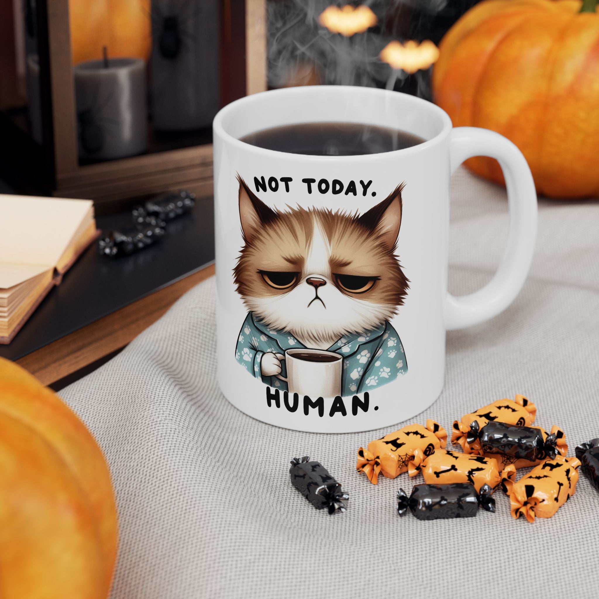 Grumpy Cat Not Today Human Coffee Mug