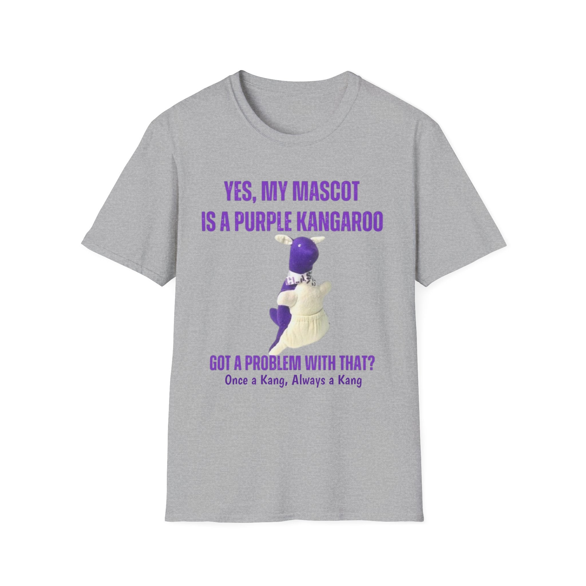 LWHS Class Reunion T-Shirt – Purple Kangaroo Mascot | “Once a Kang, Always a Kang”
