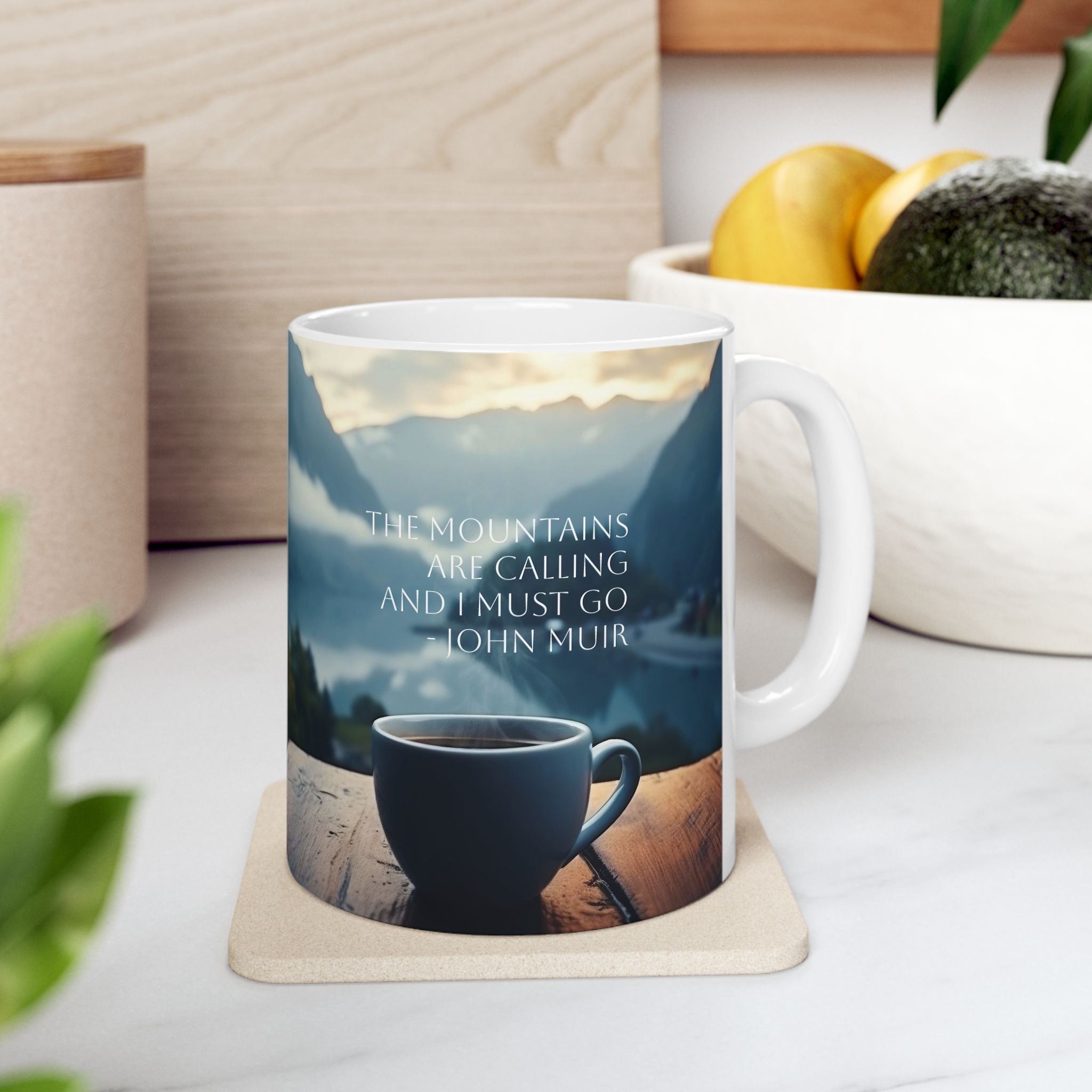 Mountain Scene Ceramic Mug