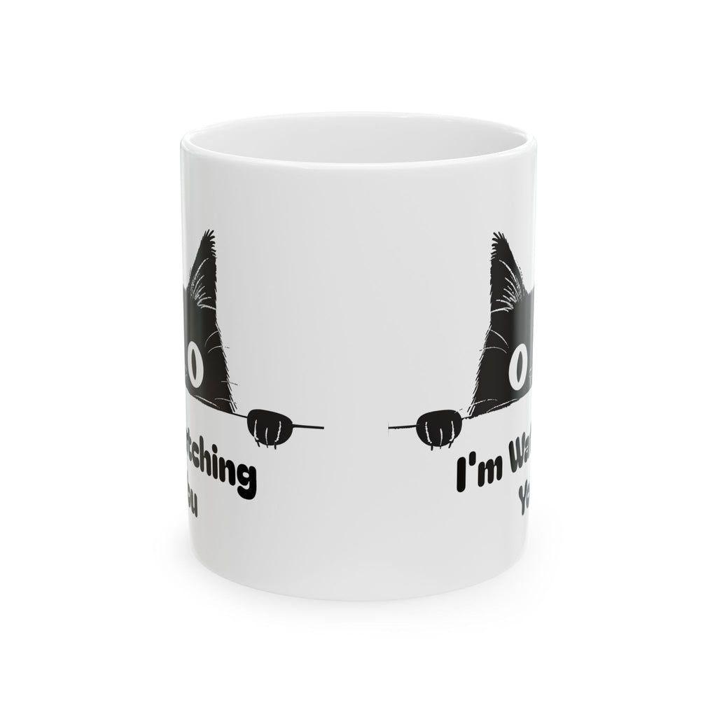 Cat Watching You Coffee Mug
