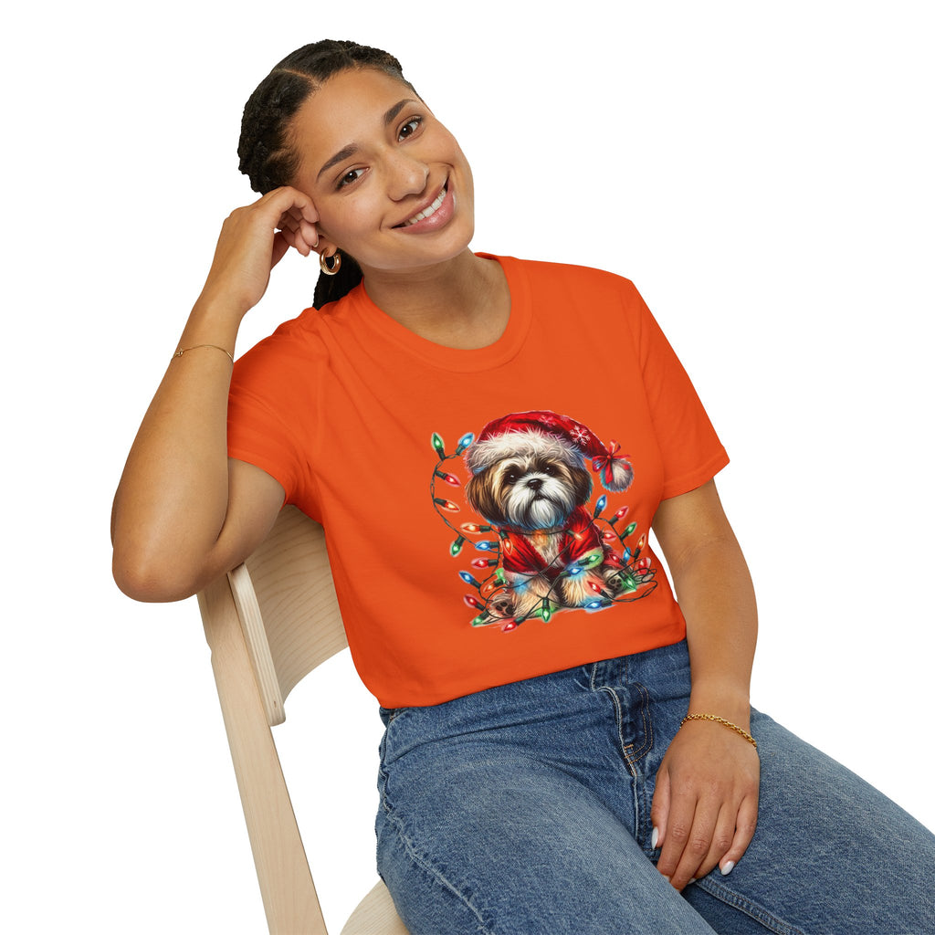Christmas Lights Shih Tsu T-Shirt