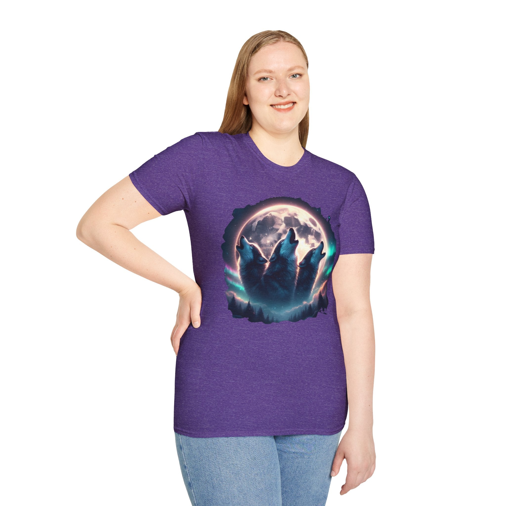 Wolves Howling Full Moon T-Shirt