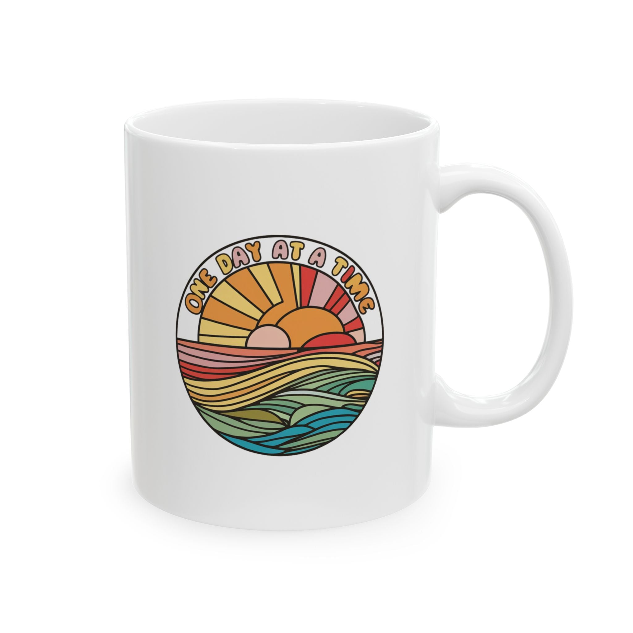 Mental Health One Day at a Time Coffee Mug 11oz 15oz