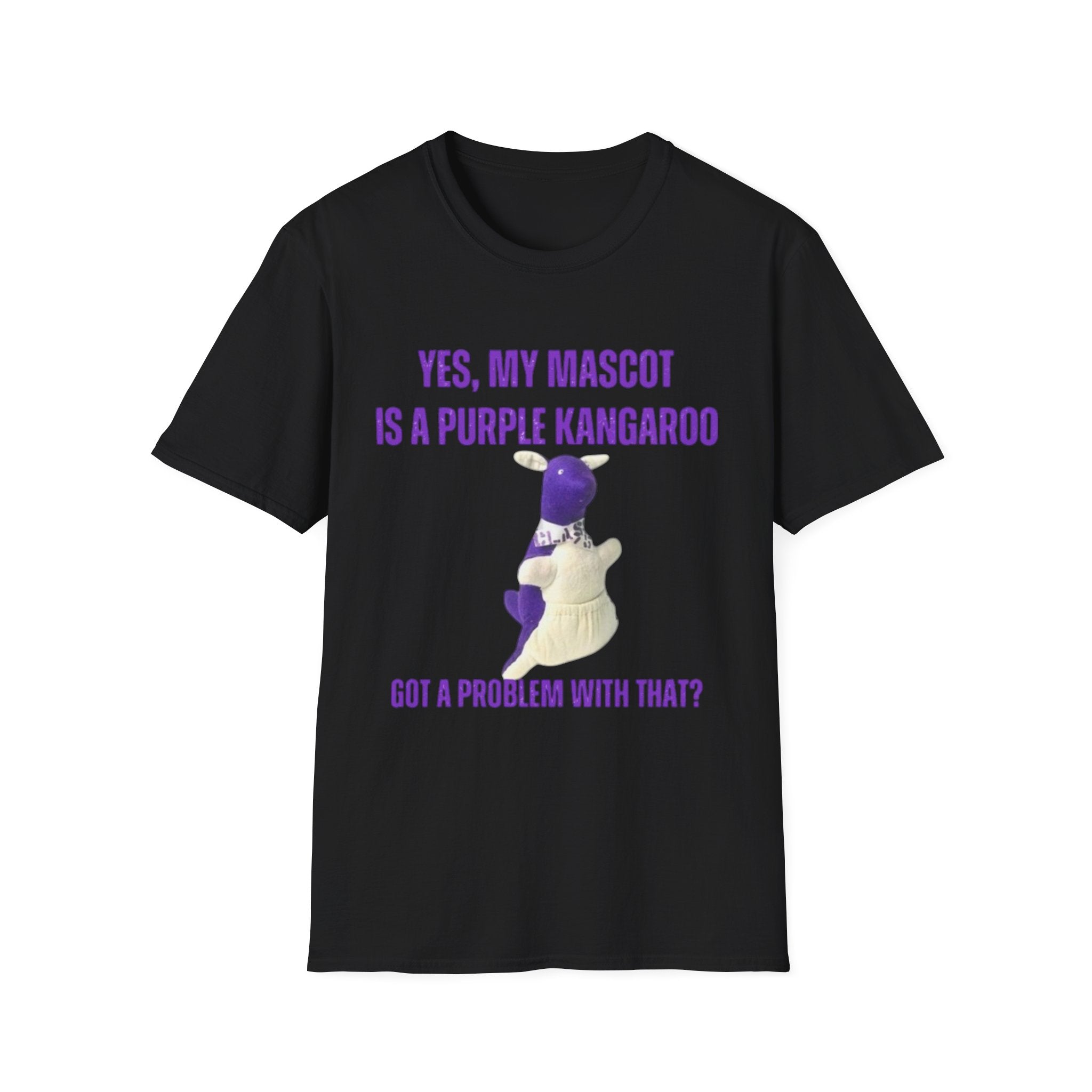 “My Mascot is a Purple Kangaroo”  T-Shirt