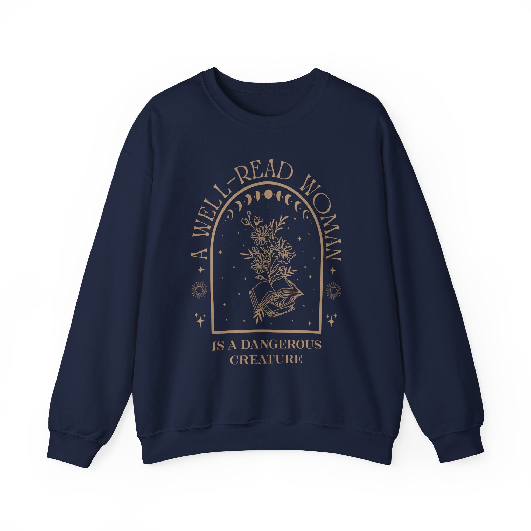 A Well-Read Woman Crewneck Sweatshirt | Literary Sweatshirt, Reading Gift, Cozy Apparel, Feminist Fashion, Book Lover's Gift