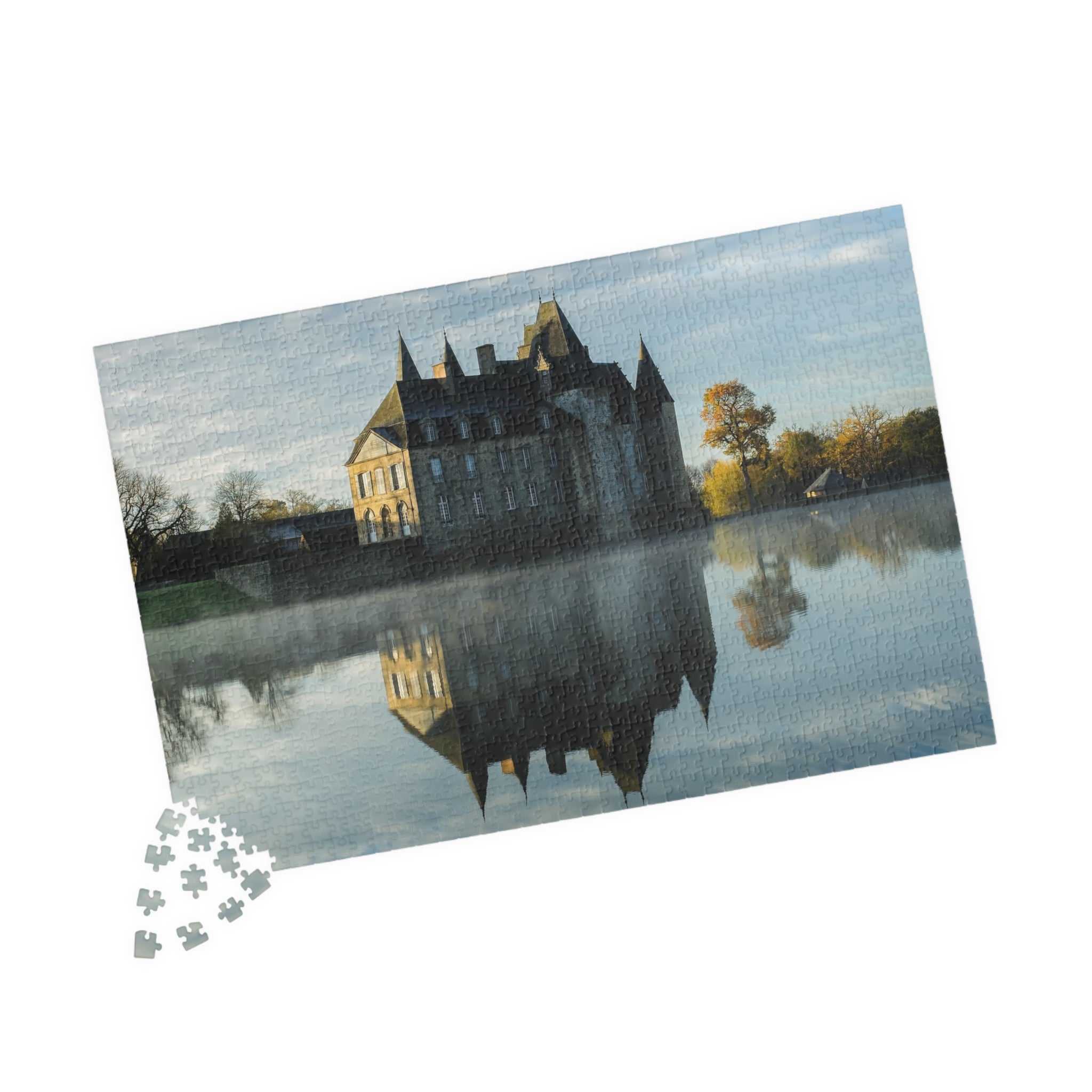 Jigsaw Puzzle - Castle Reflection Lake Autumn Sky 110-1014 Pieces