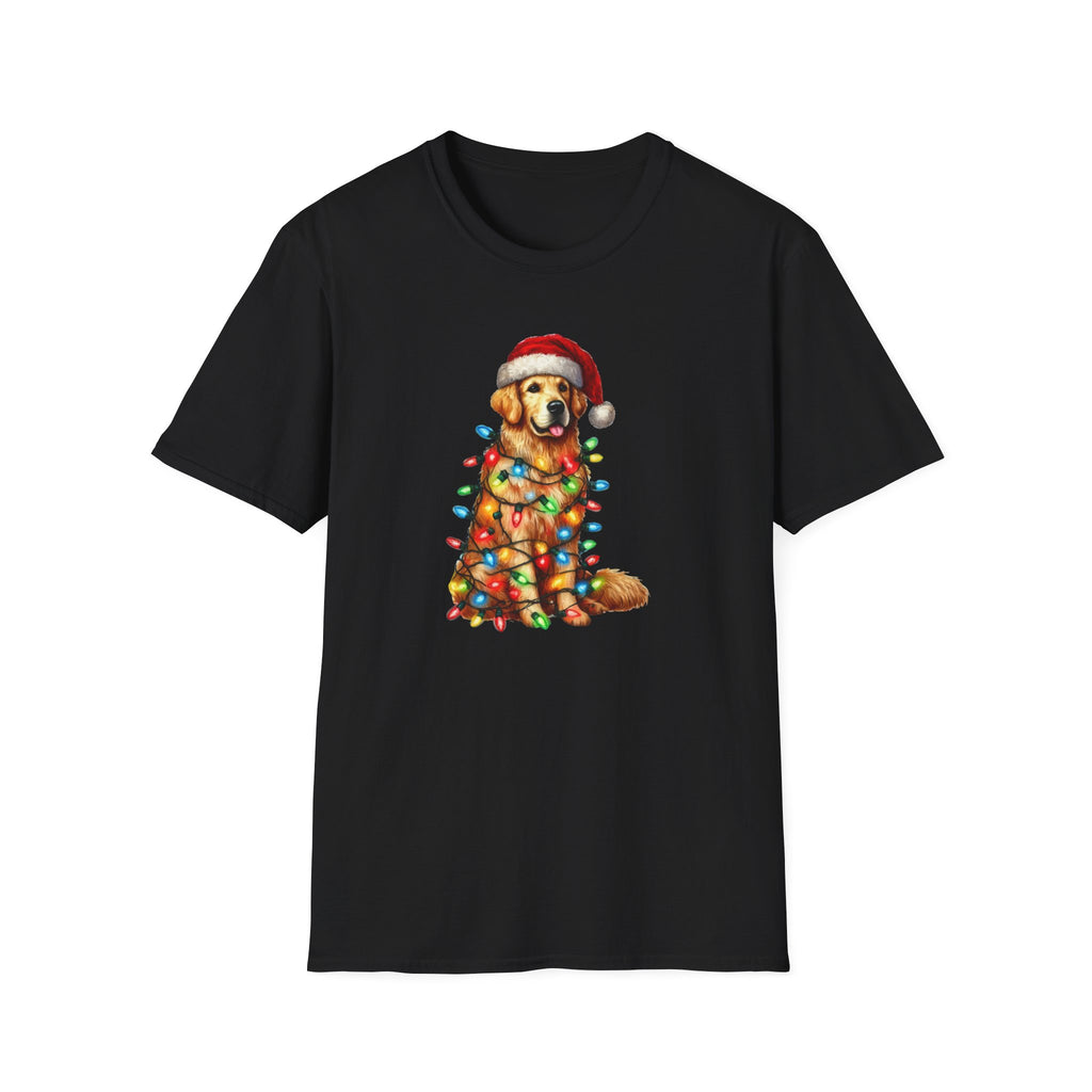 Christmas Lights Golden Retriever T-Shirt