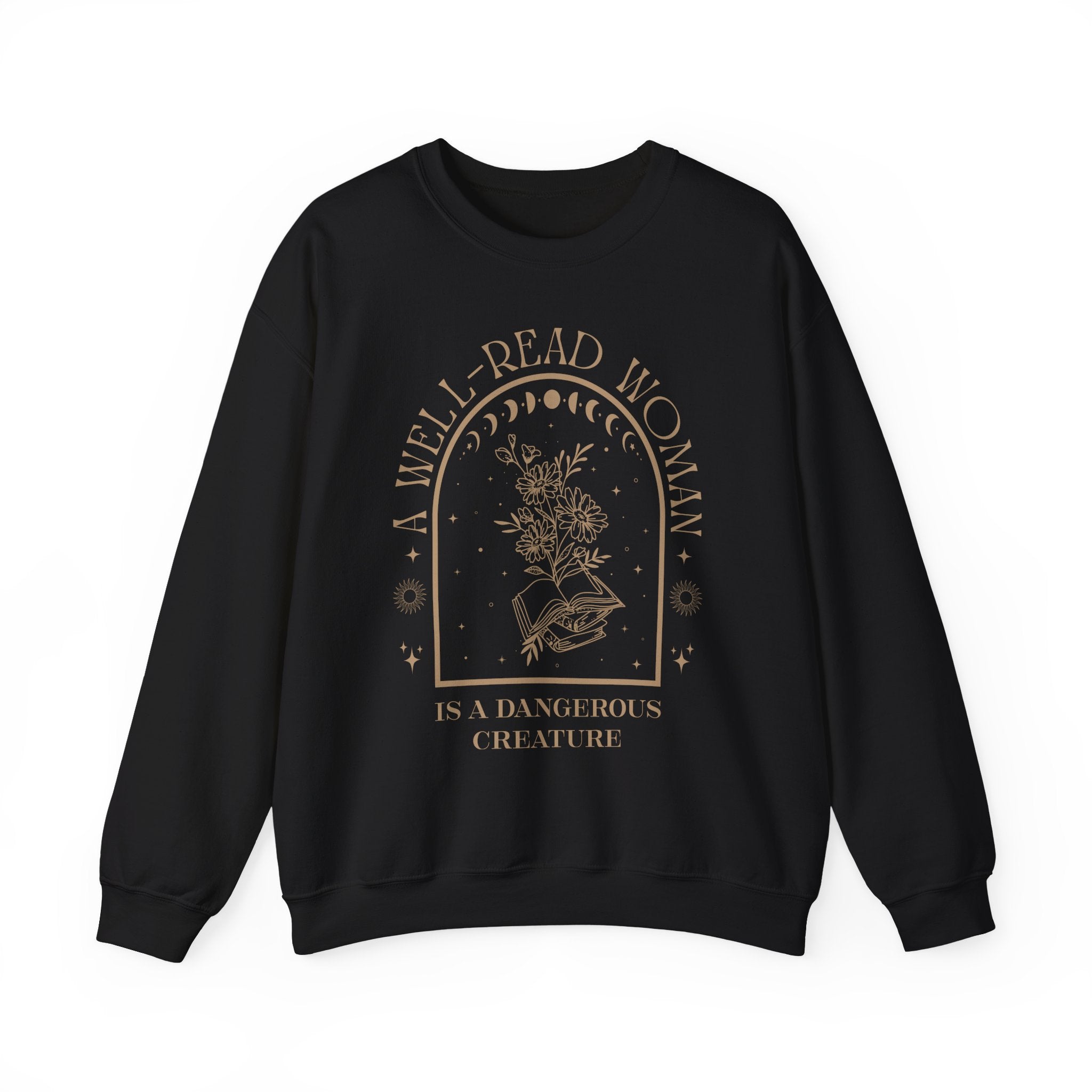 A Well-Read Woman Crewneck Sweatshirt | Literary Sweatshirt, Reading Gift, Cozy Apparel, Feminist Fashion, Book Lover's Gift