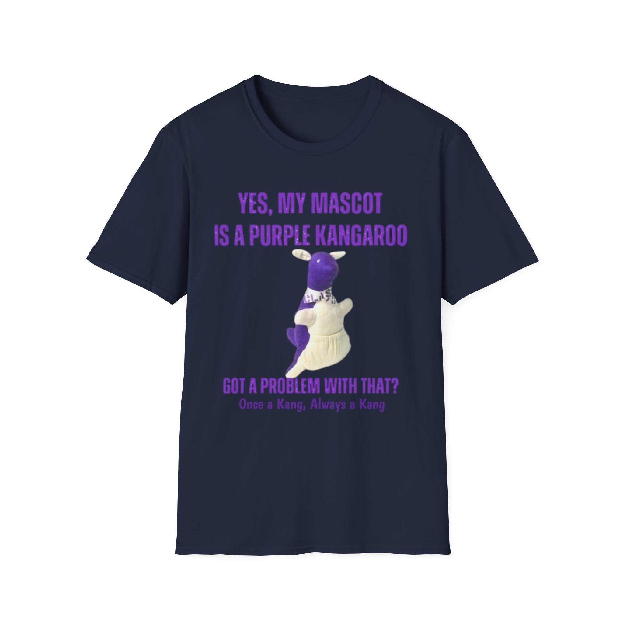 LWHS Class Reunion T-Shirt – Purple Kangaroo Mascot | “Once a Kang, Always a Kang”