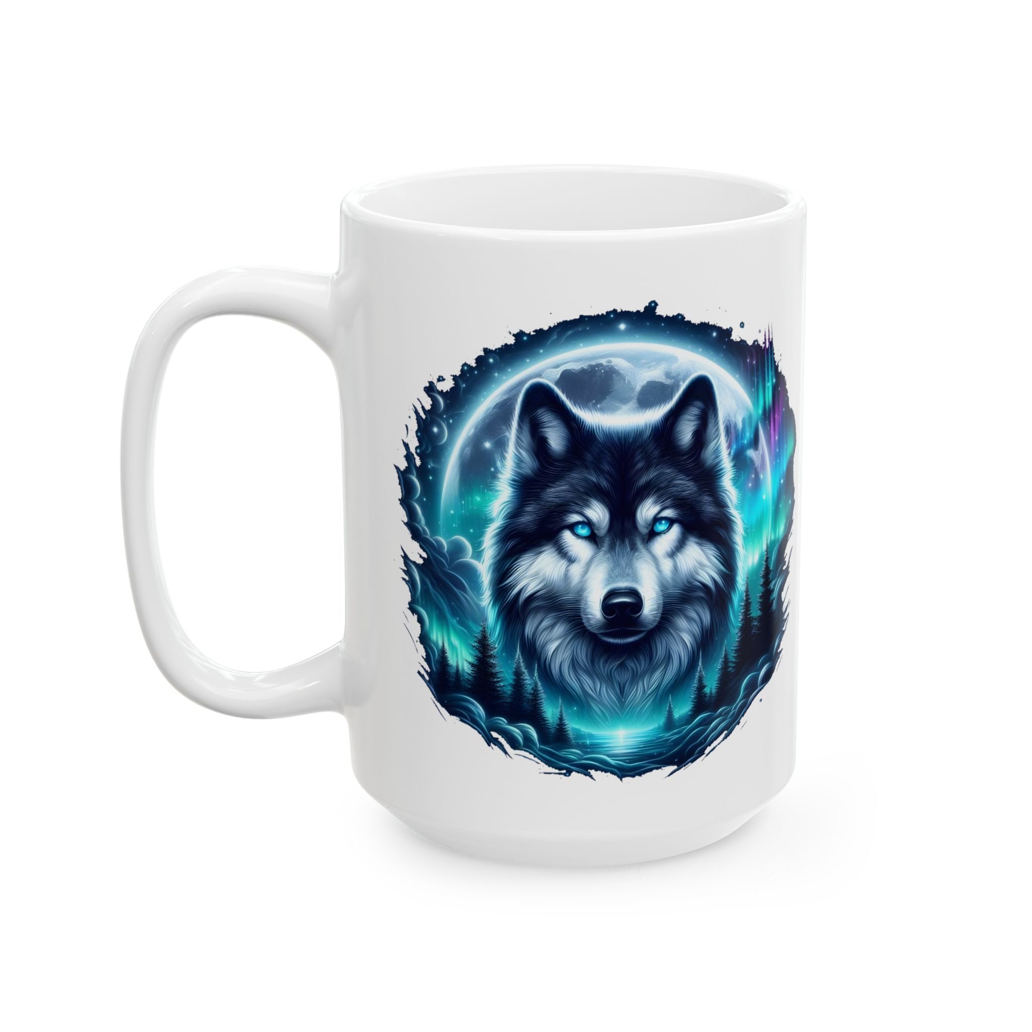 Wolf Face Ceramic Mug