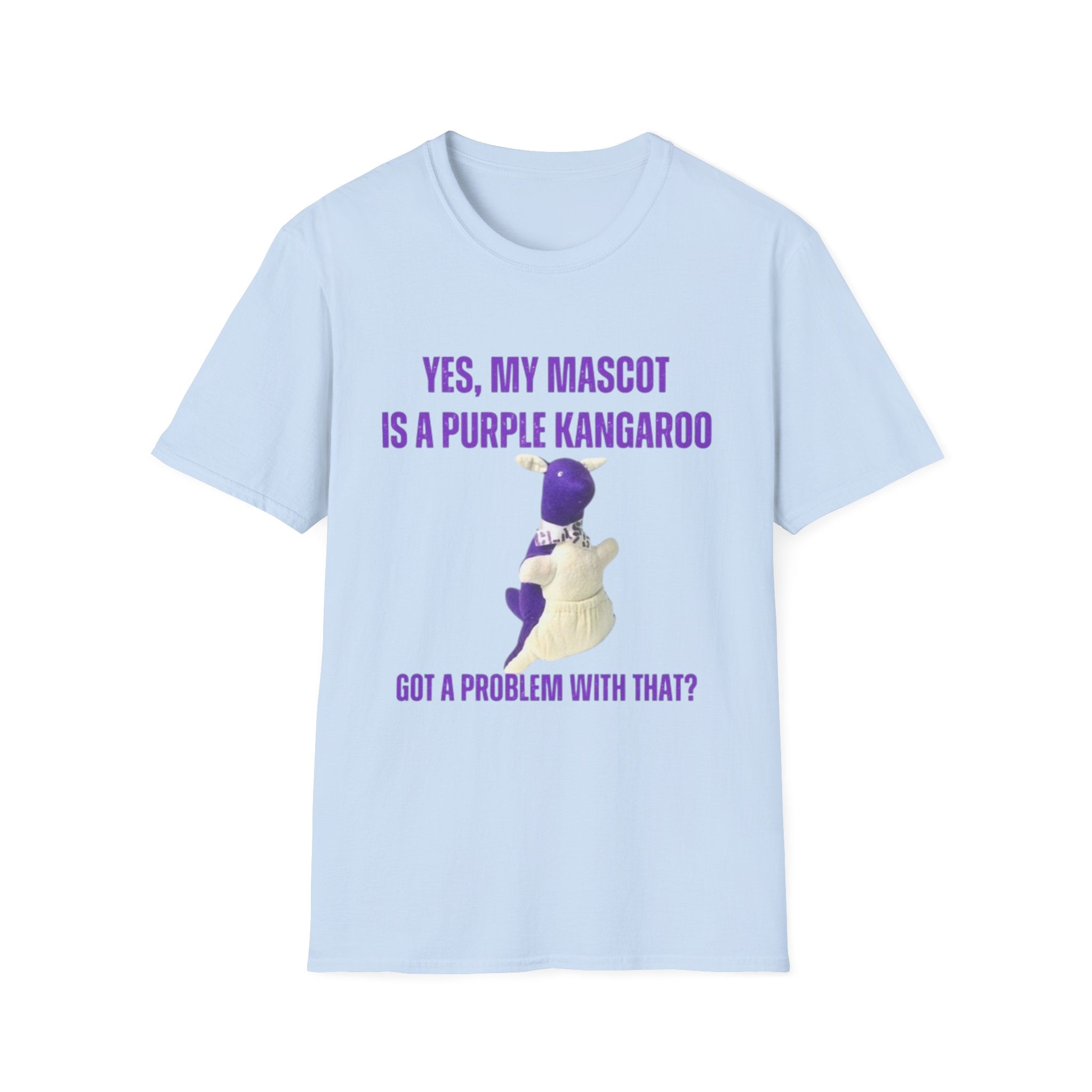 “My Mascot is a Purple Kangaroo” Custom T-Shirt – Personalized Class Year, Name, Quote & More!