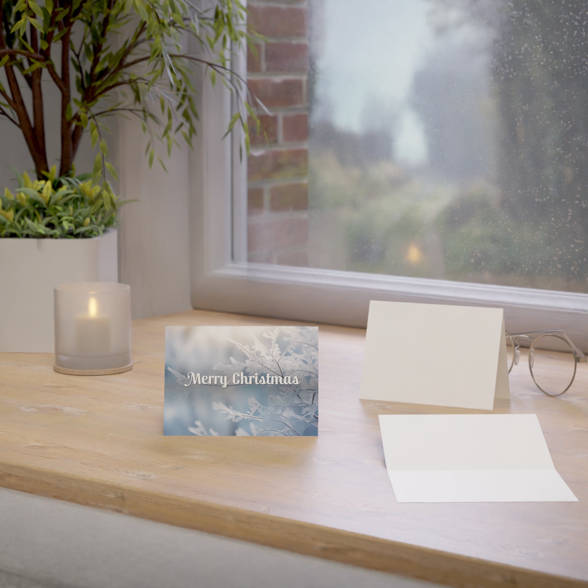 Christmas Winter Scene Greeting Cards (1, 10, 30, 50pcs)