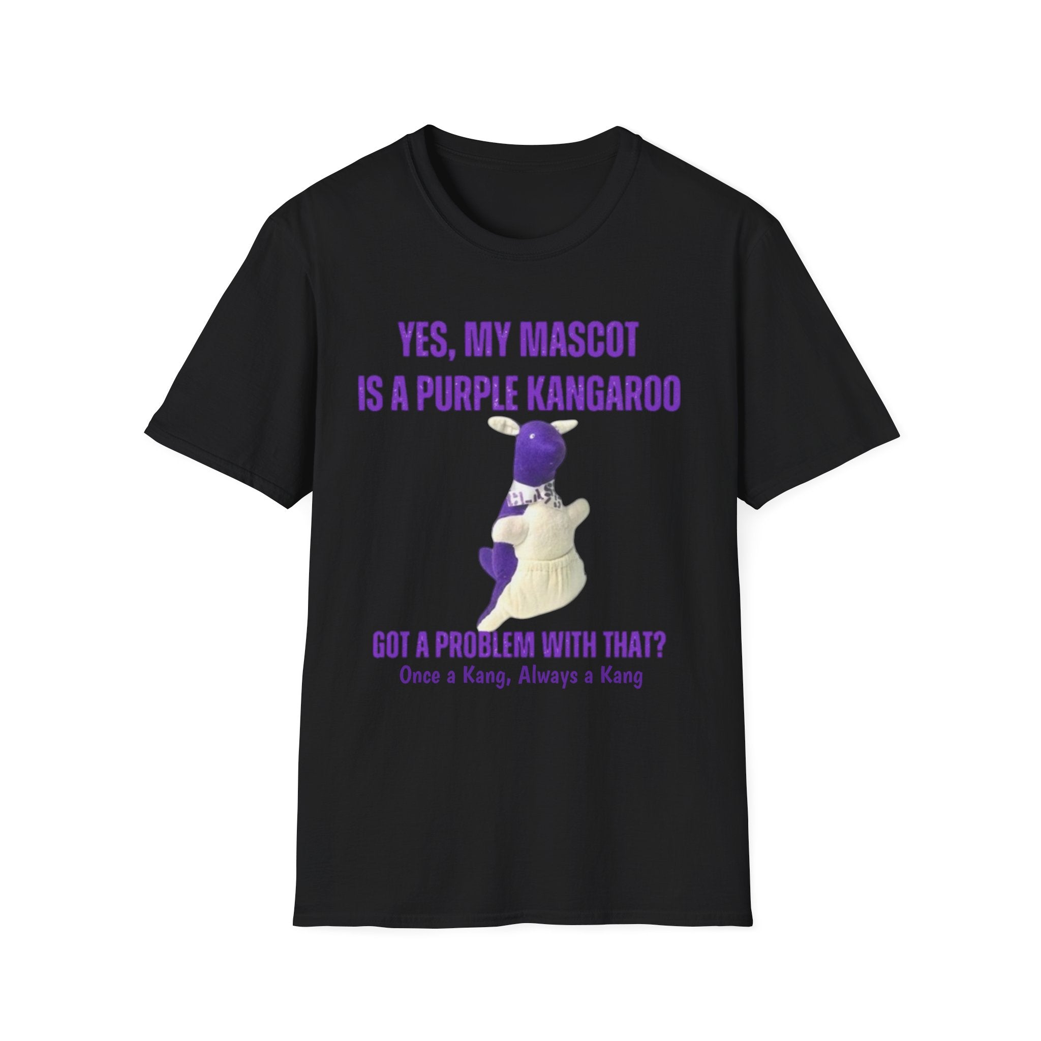 LWHS Class Reunion T-Shirt – Purple Kangaroo Mascot | “Once a Kang, Always a Kang”