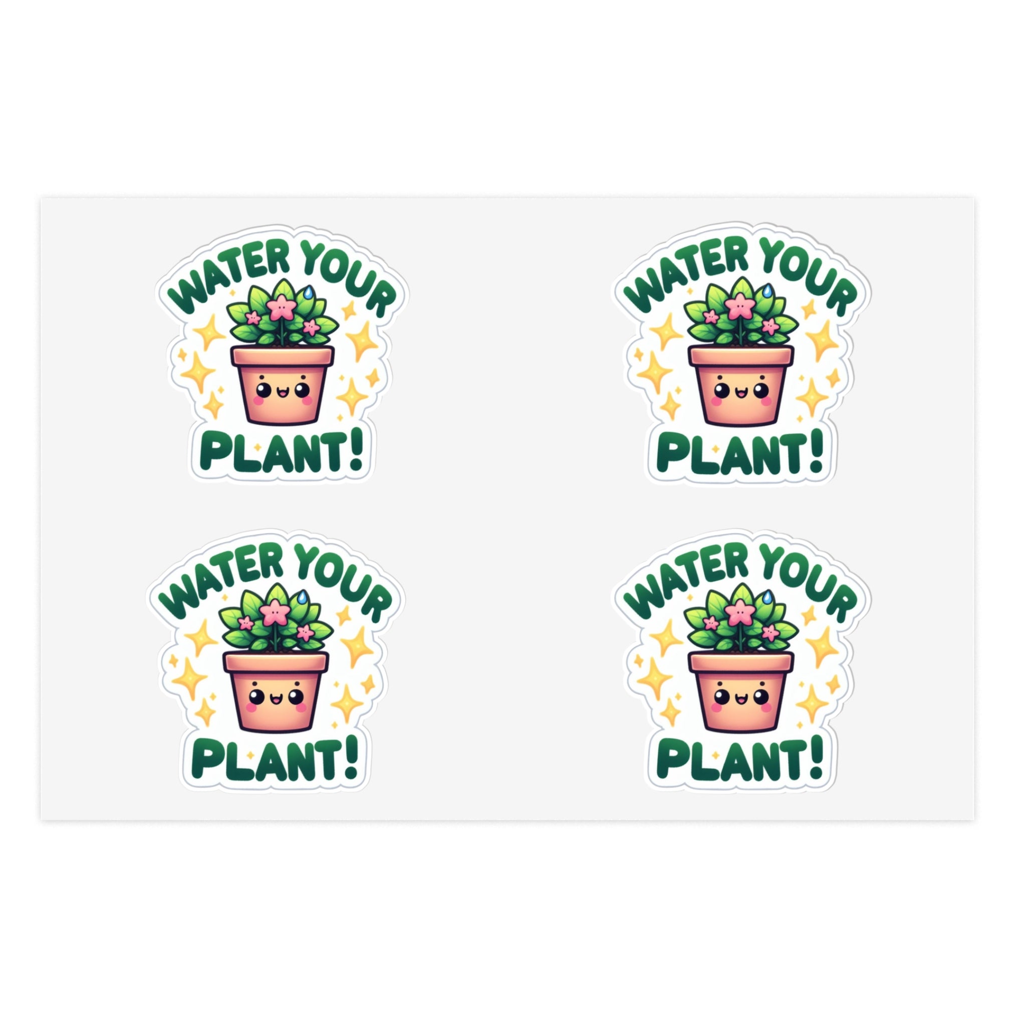 Plant Watering Sticker Sheets