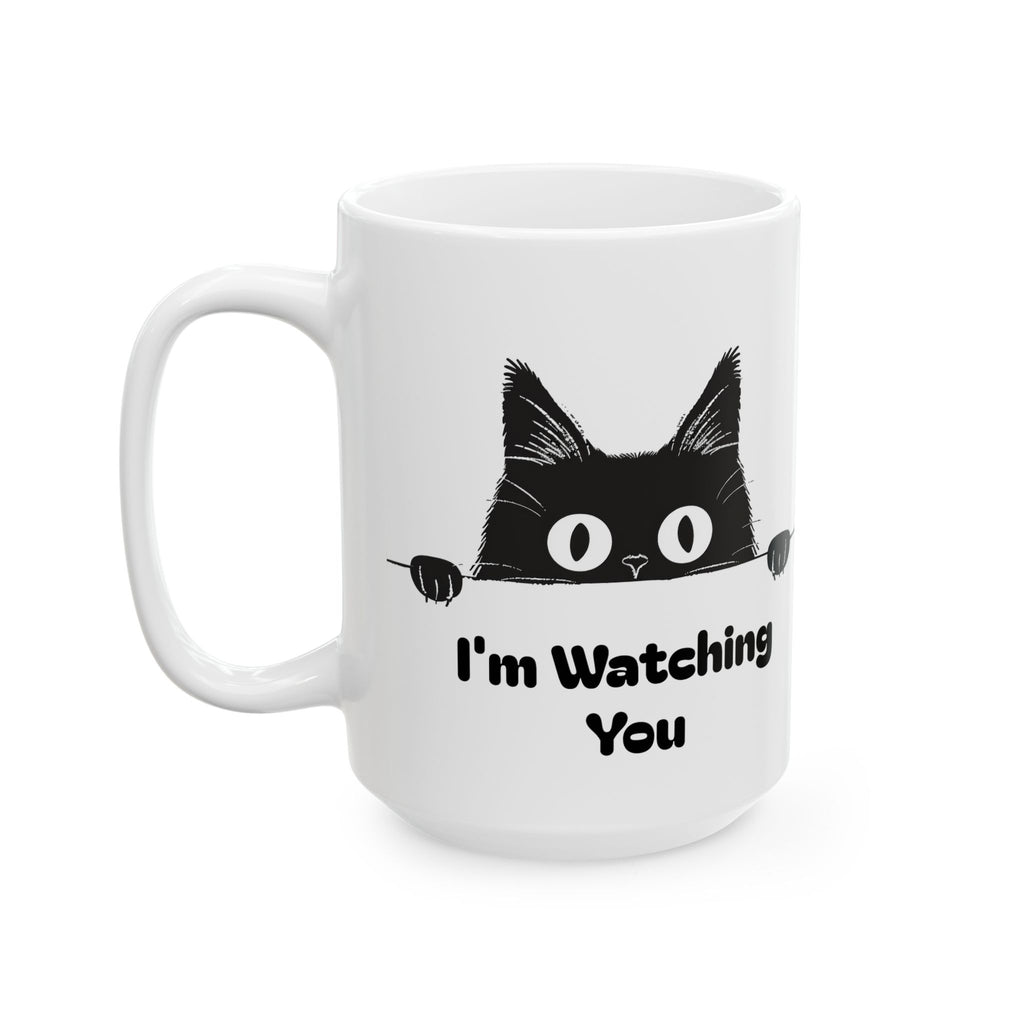 Cat Watching You Coffee Mug