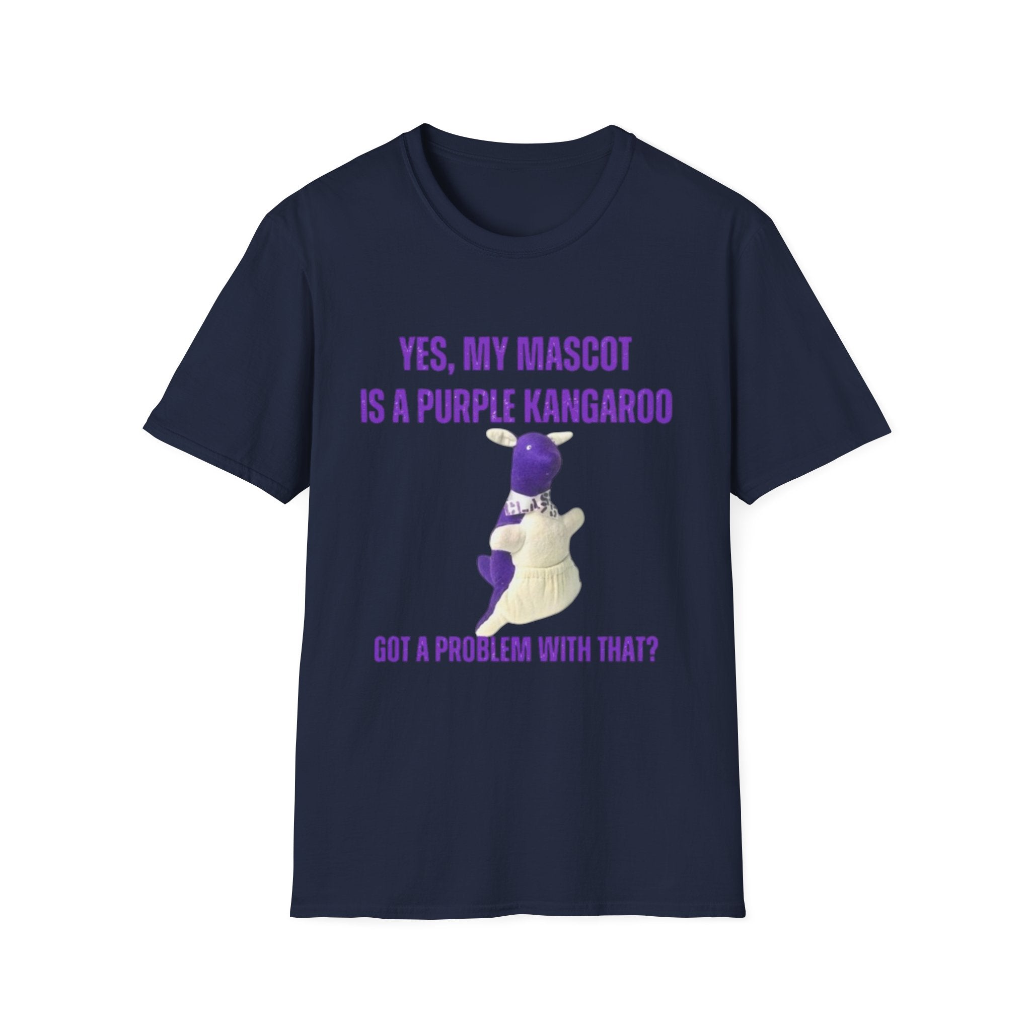 “My Mascot is a Purple Kangaroo” Custom T-Shirt – Personalized Class Year, Name, Quote & More!