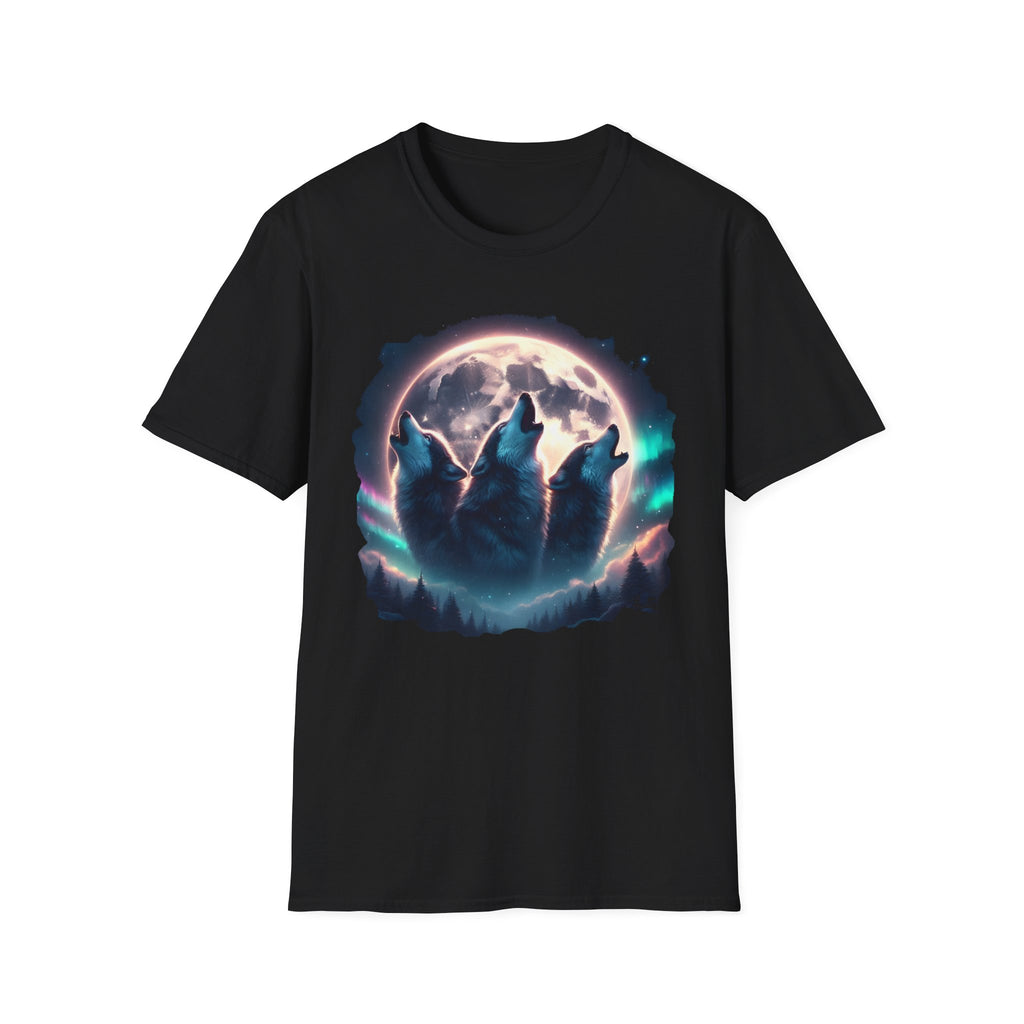 Wolves Howling Full Moon T-Shirt