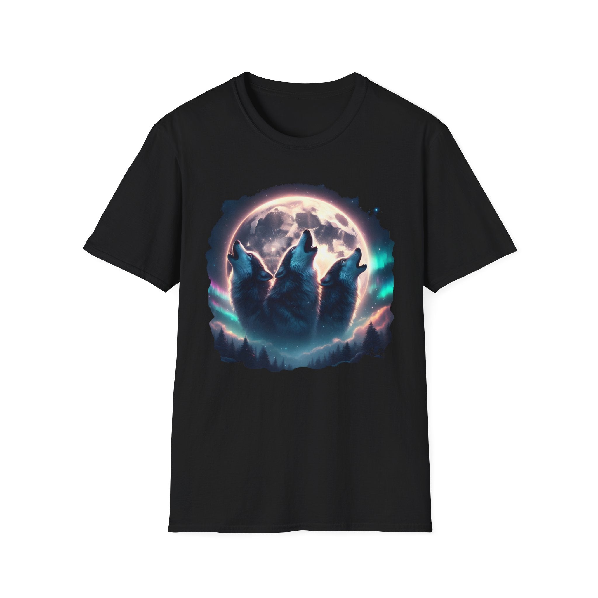 Wolves Howling Full Moon T-Shirt