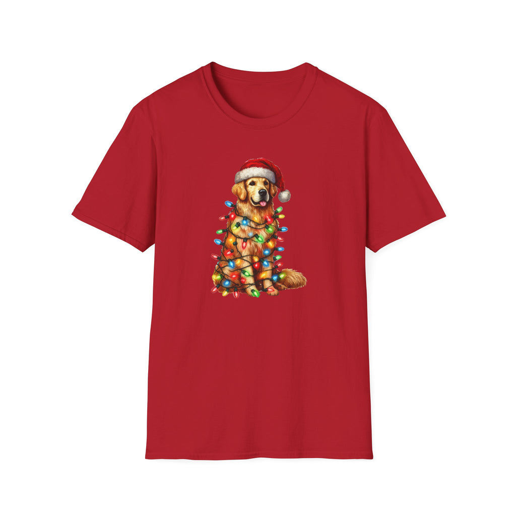 Christmas Lights Golden Retriever T-Shirt