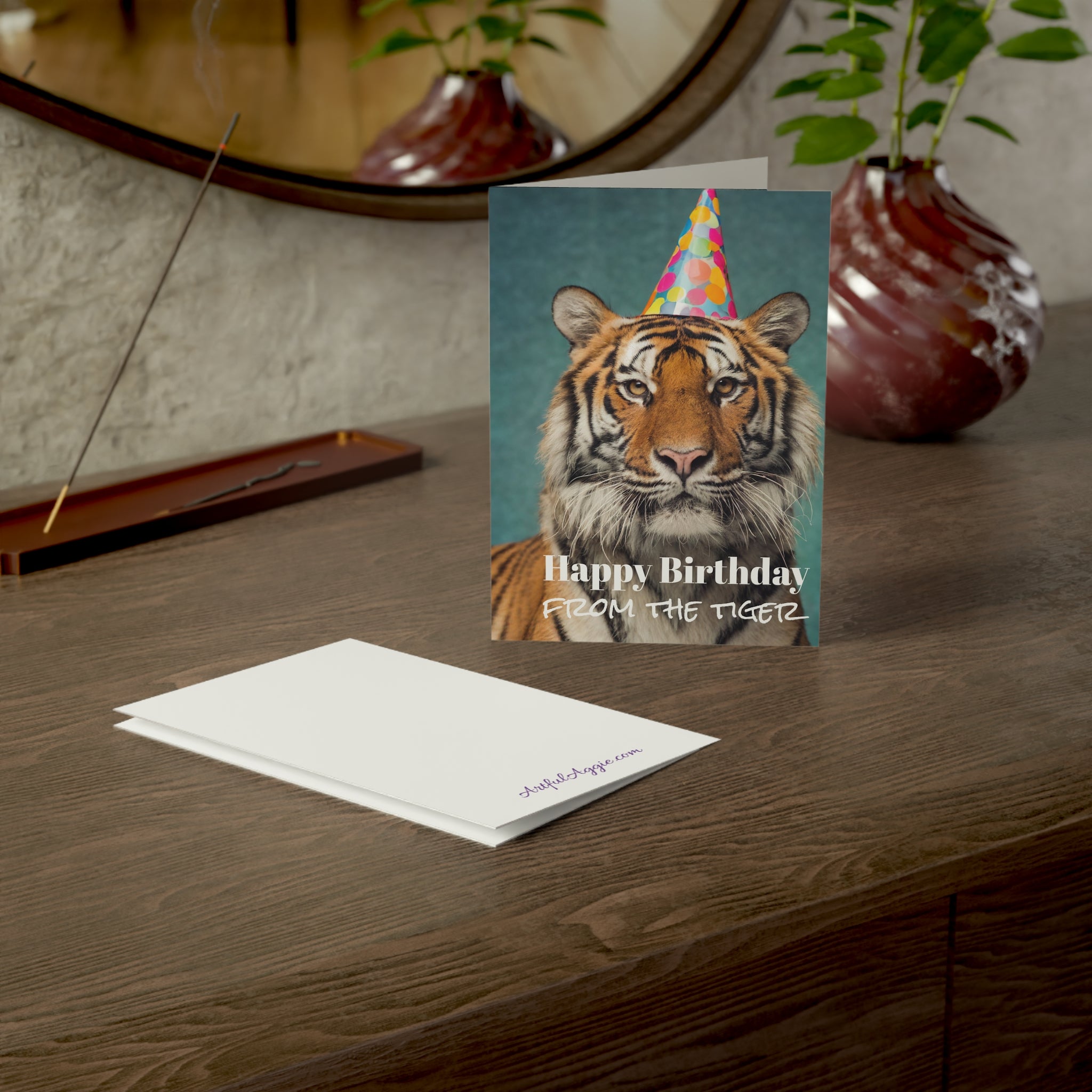 Funny Tiger Birthday Cards (1, 10, 30, 50pcs)
