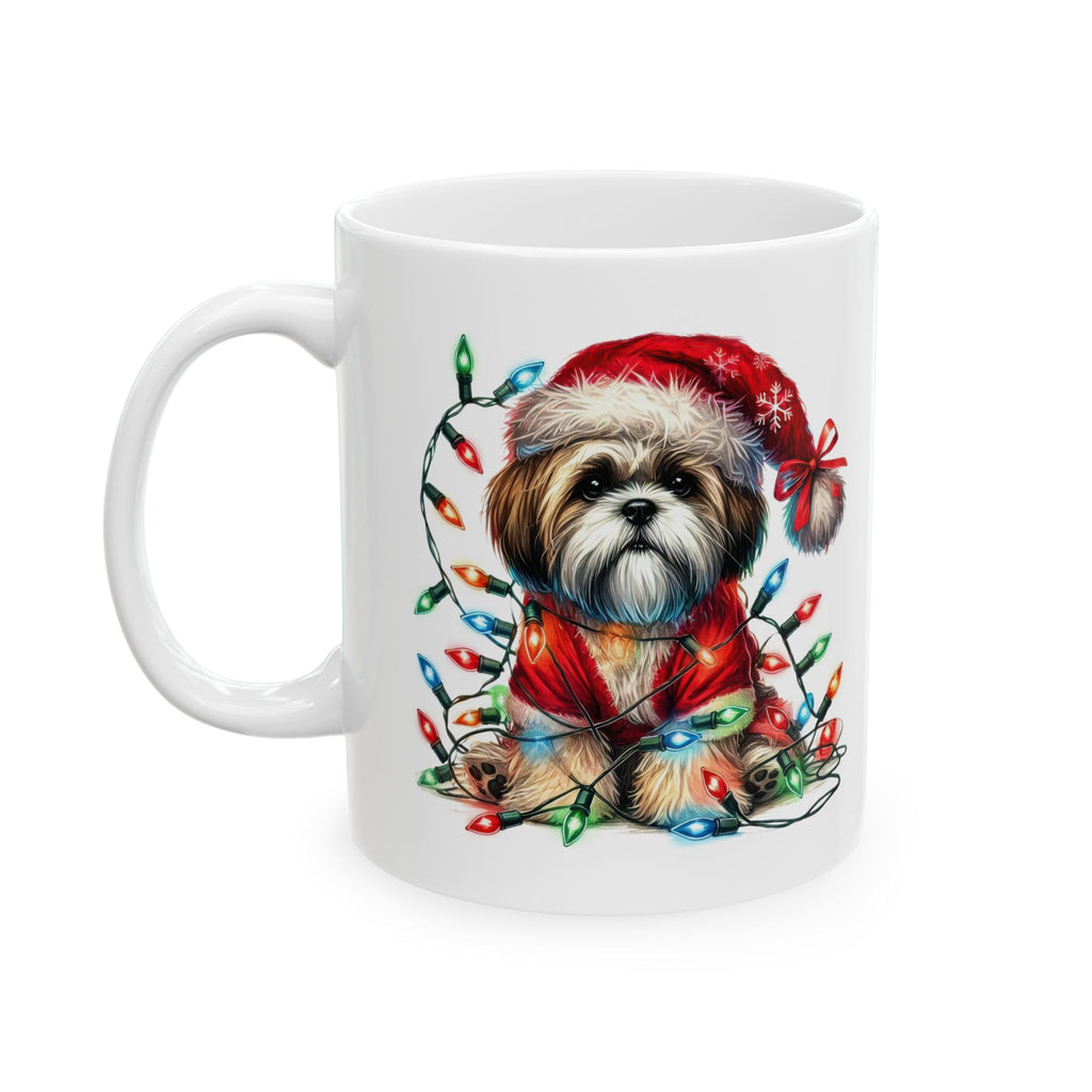 Shih Tsu Christmas Lights Mug