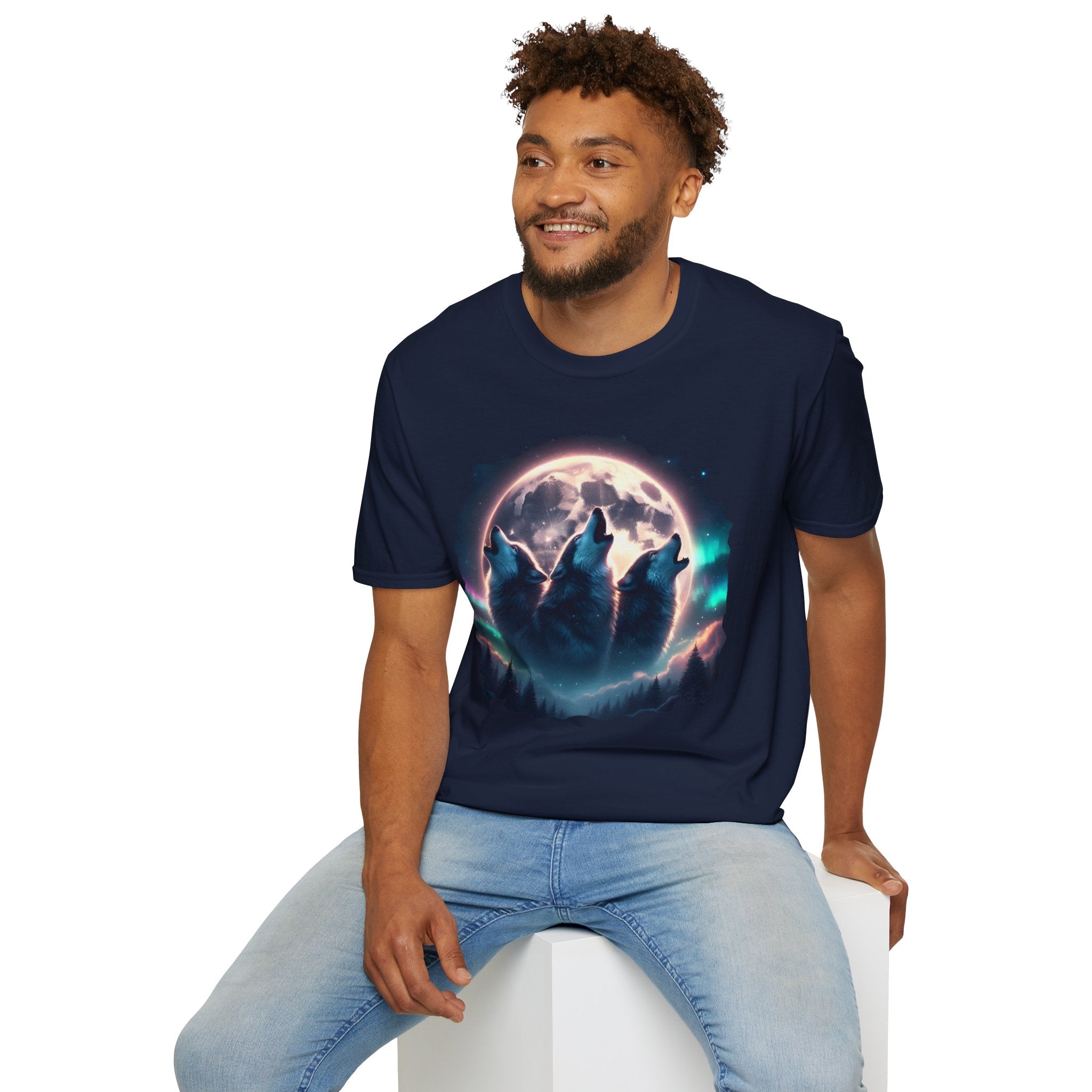 Wolves Howling Full Moon T-Shirt