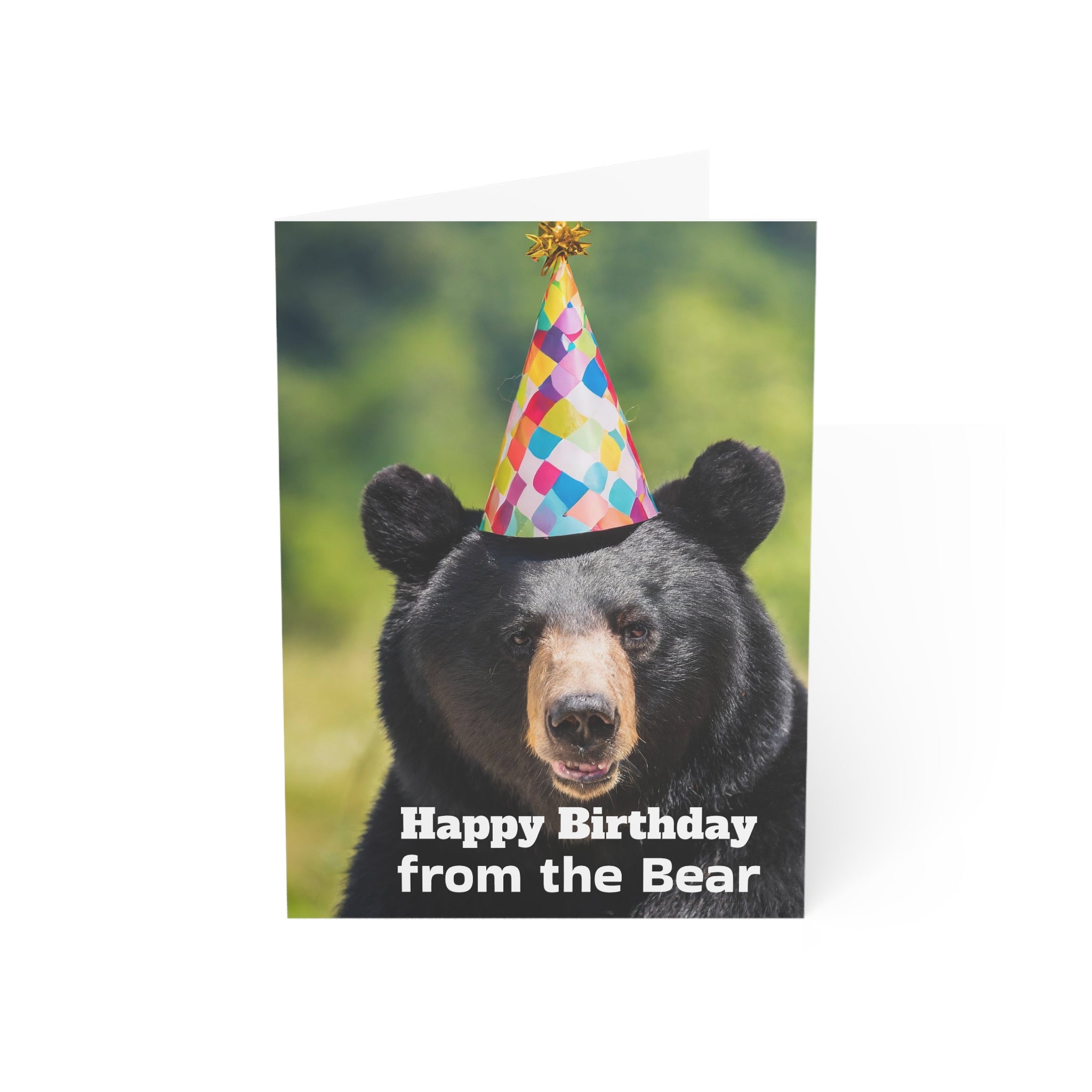 Greeting Card - Funny Happy Birthday Bear Design