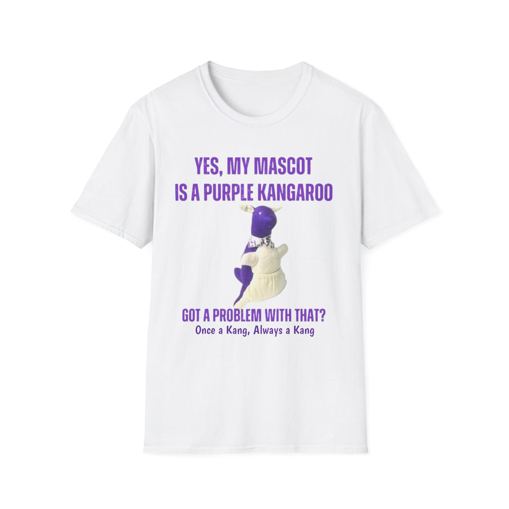 LWHS Class Reunion T-Shirt – Purple Kangaroo Mascot | “Once a Kang, Always a Kang”
