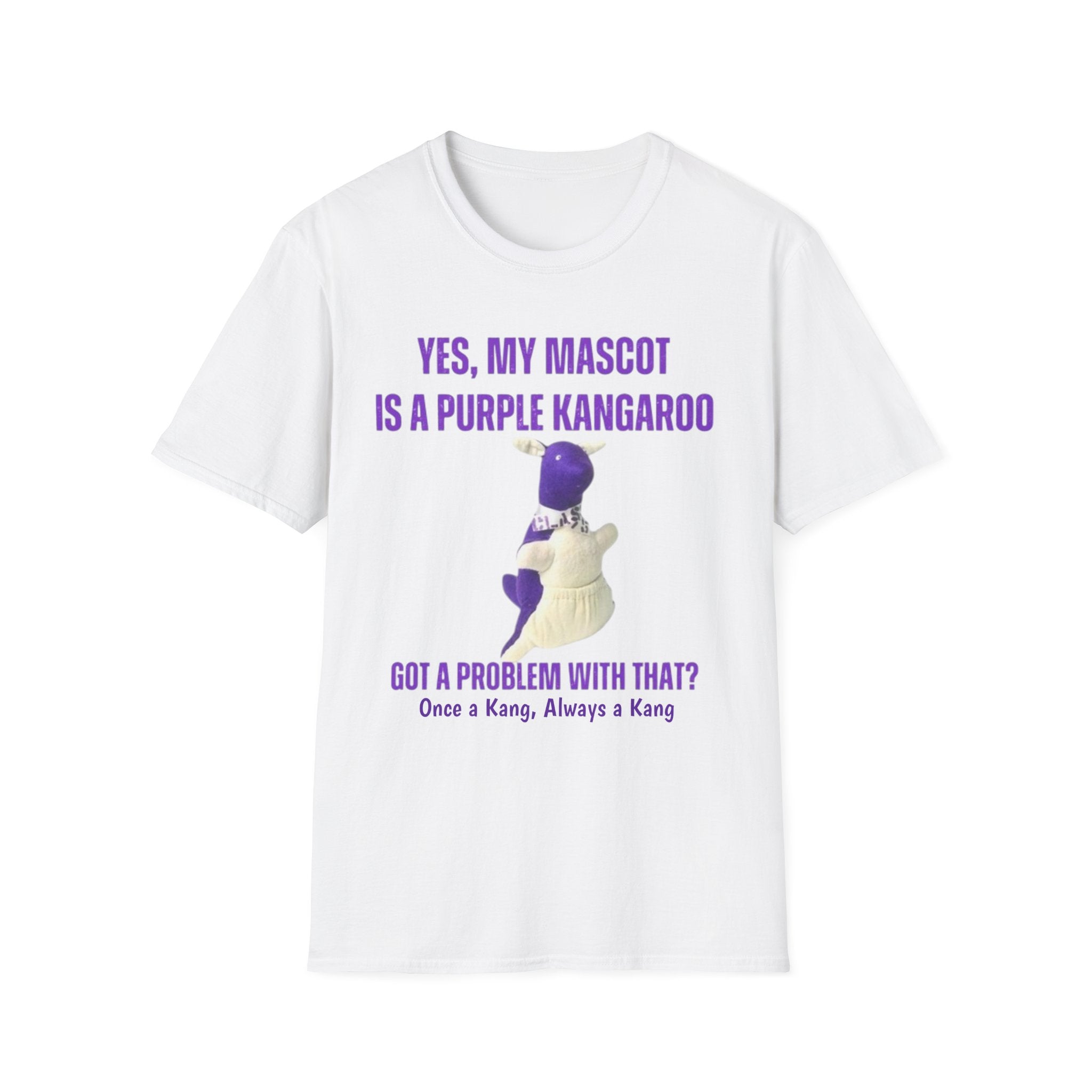 LWHS Class Reunion T-Shirt – Purple Kangaroo Mascot | “Once a Kang, Always a Kang”