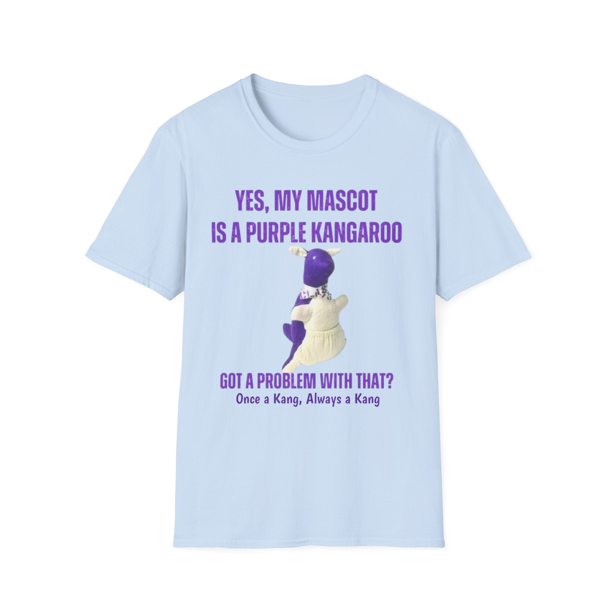 LWHS Class Reunion T-Shirt – Purple Kangaroo Mascot | “Once a Kang, Always a Kang”