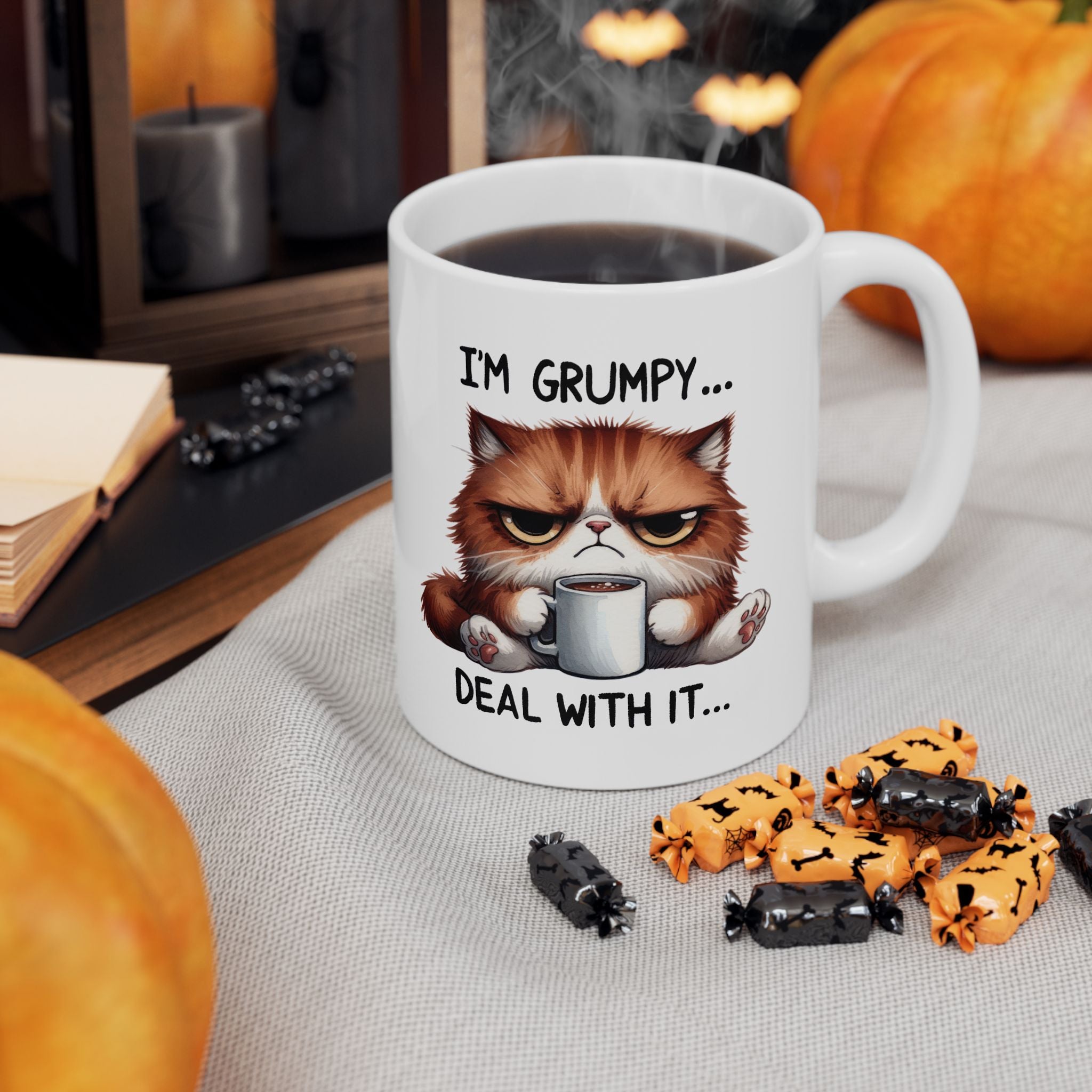 Grumpy Cat Deal With It Coffee Mug