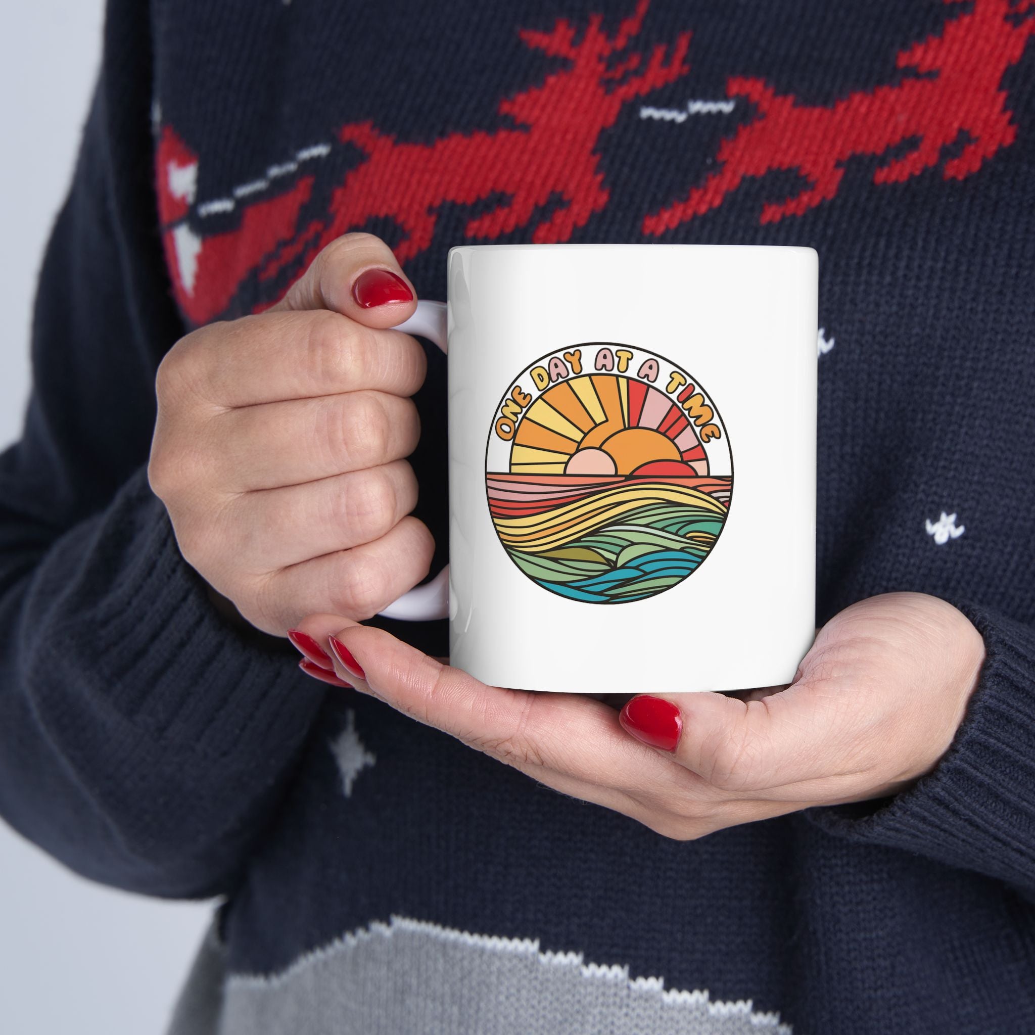 Mental Health One Day at a Time Coffee Mug 11oz 15oz