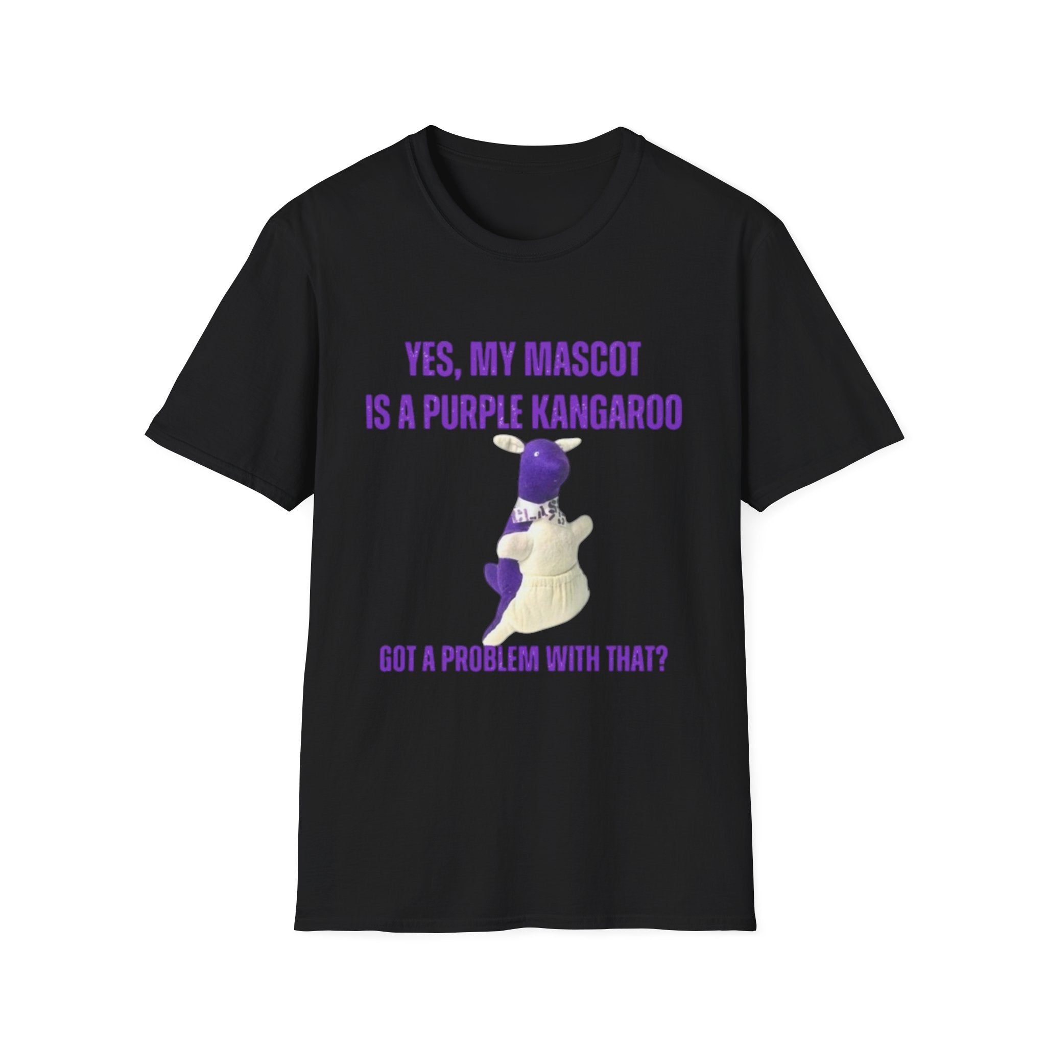 “My Mascot is a Purple Kangaroo” Custom T-Shirt – Personalized Class Year, Name, Quote & More!