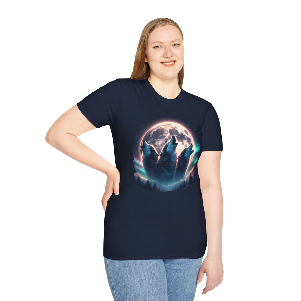 Wolves Howling Full Moon T-Shirt