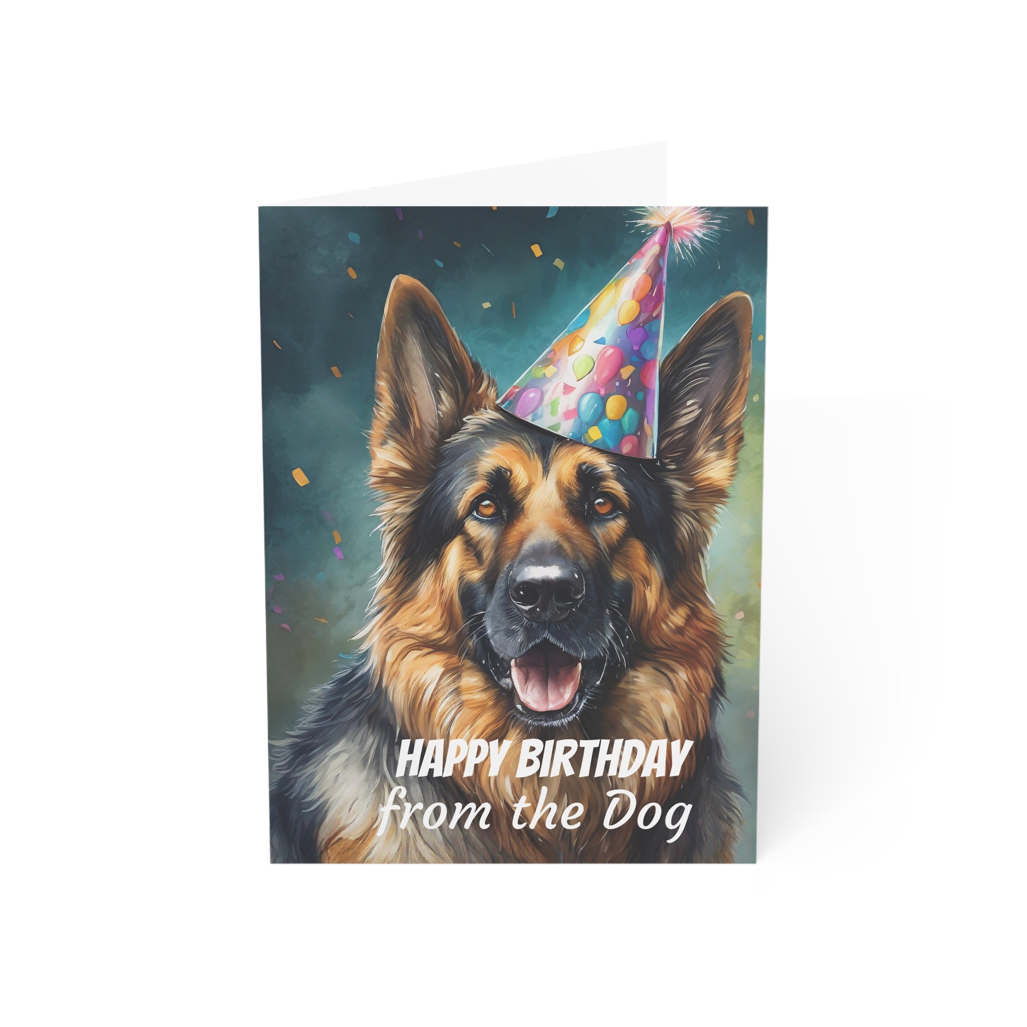 Greeting Cards - Happy Birthday From the Dog, German Shepherd