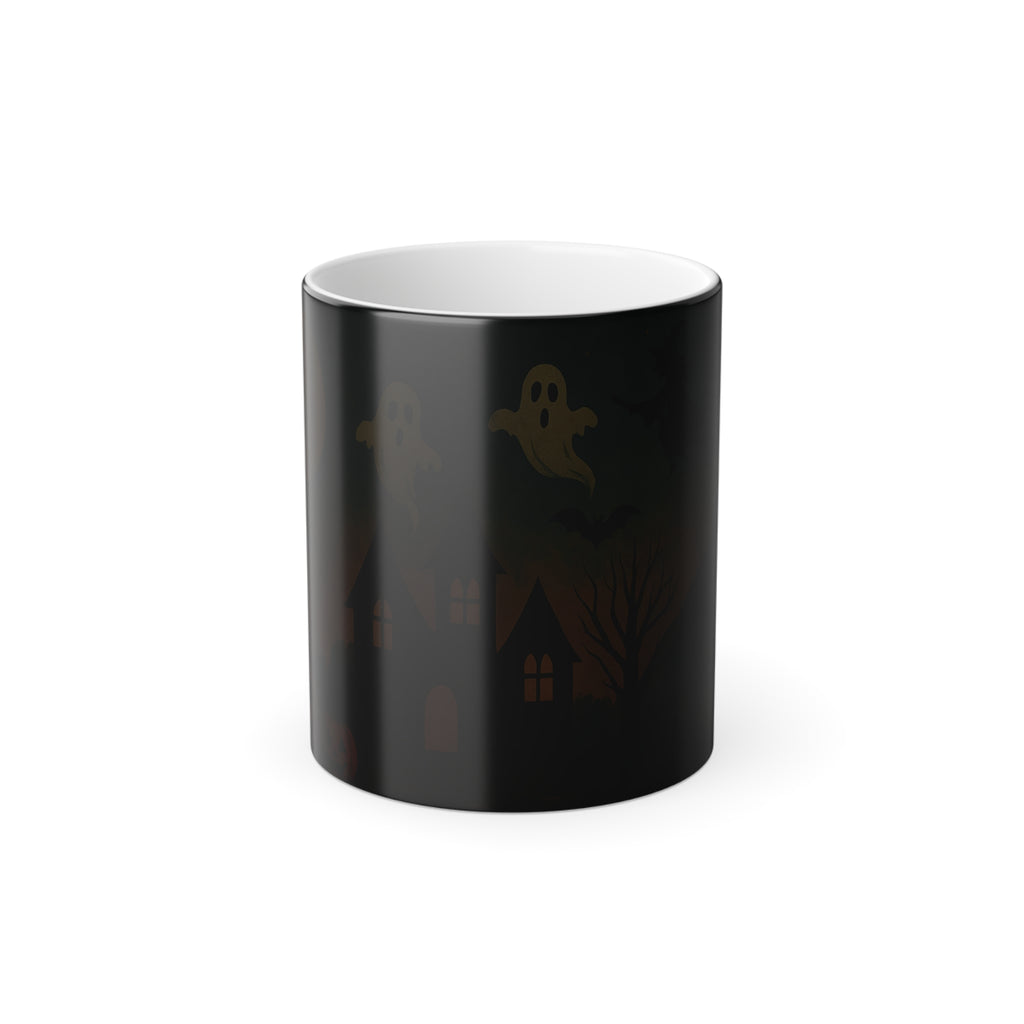 Haunted House Magic Mug – Color Changing Halloween Coffee Cup (11oz)