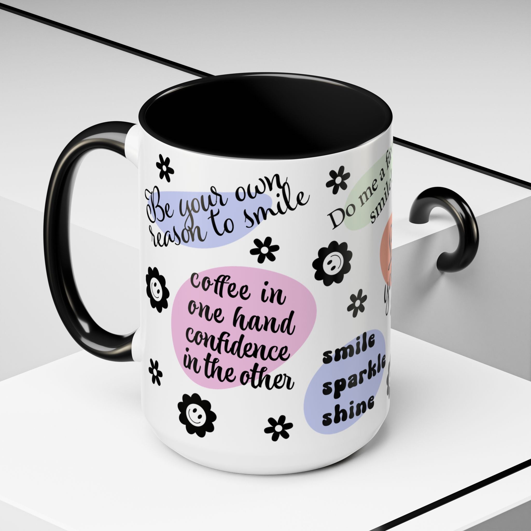 Mug - Mental Health Affirmation Love Yourself Accent Coffee Mug 15oz