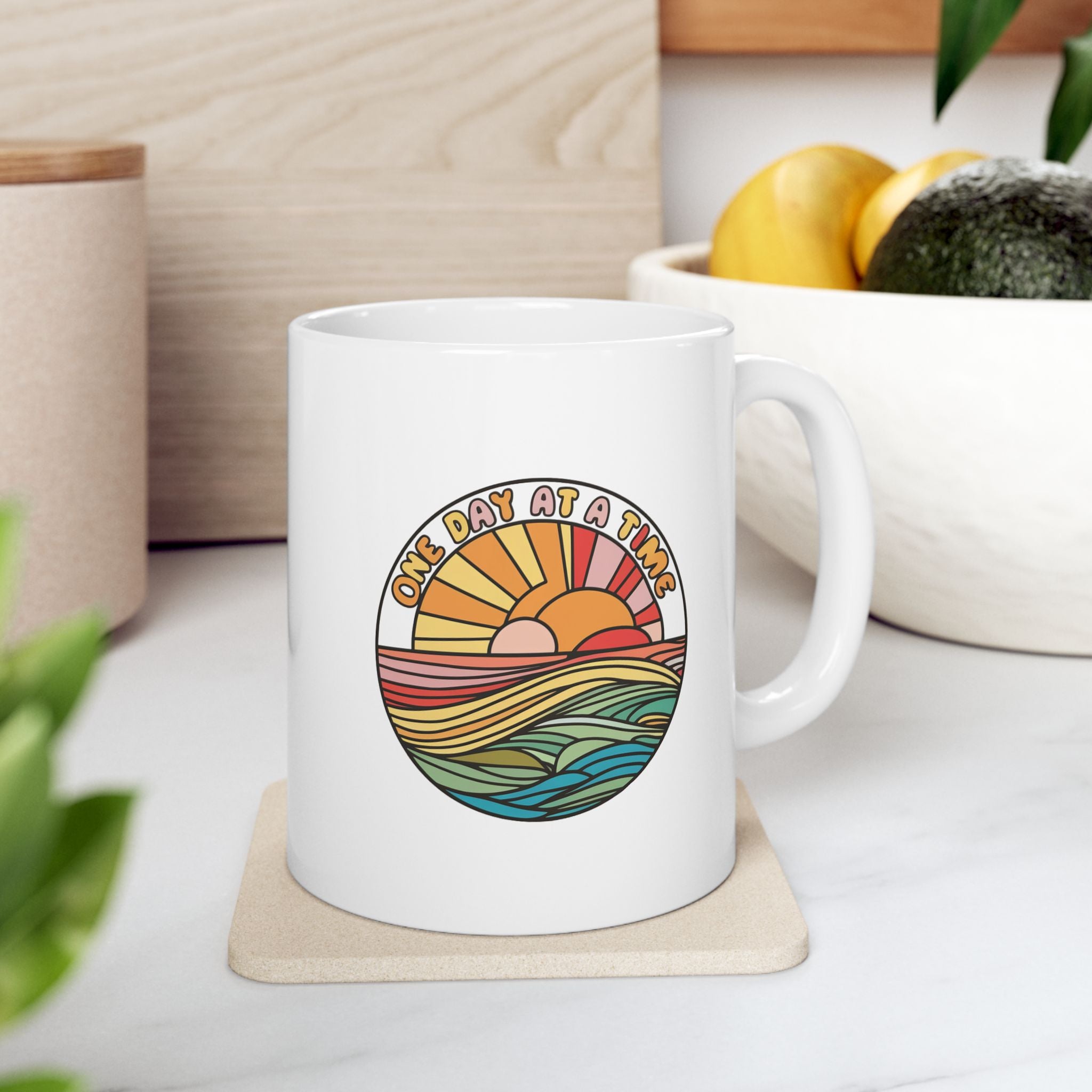 Mental Health One Day at a Time Coffee Mug 11oz 15oz
