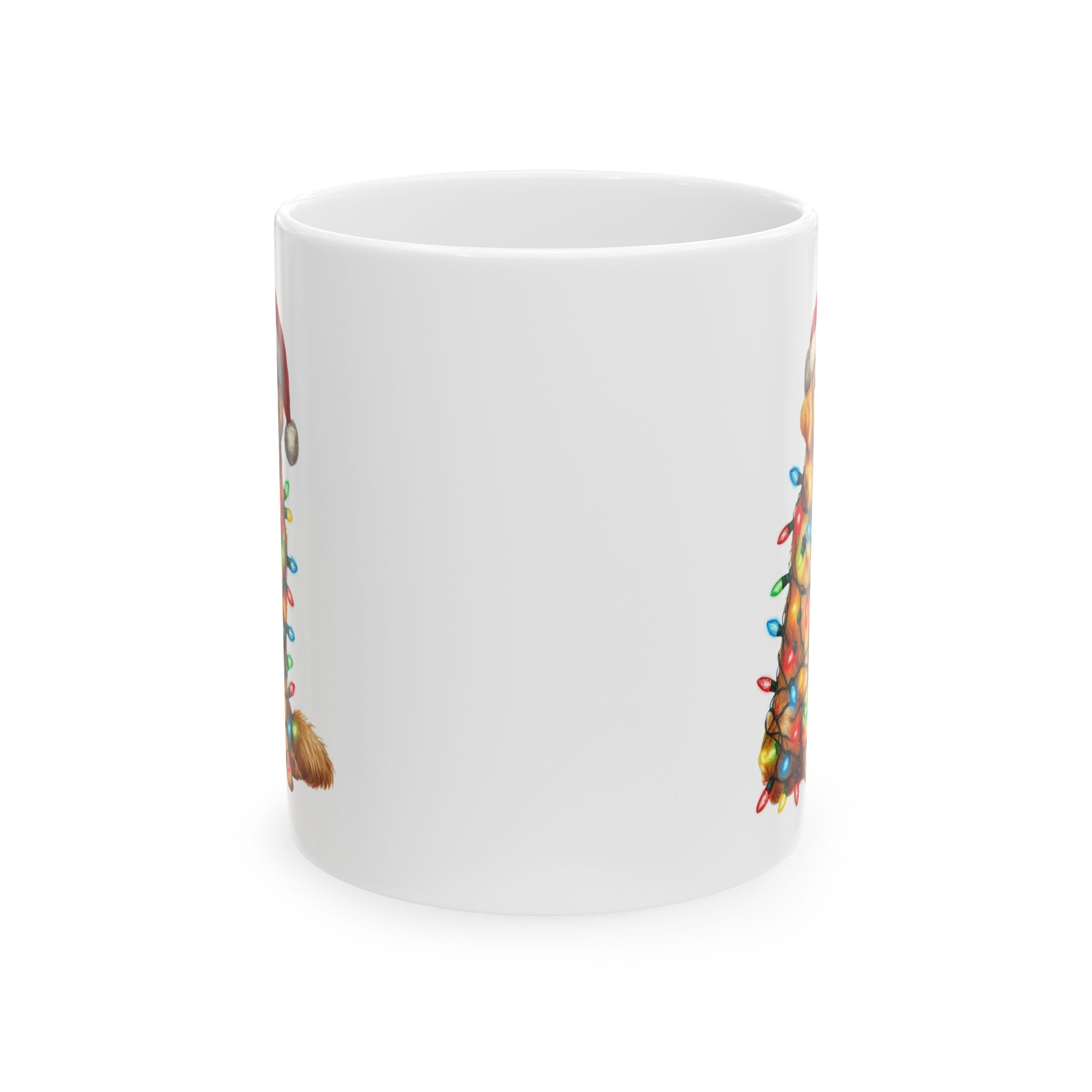 Golden Retriever Christmas Lights Mug
