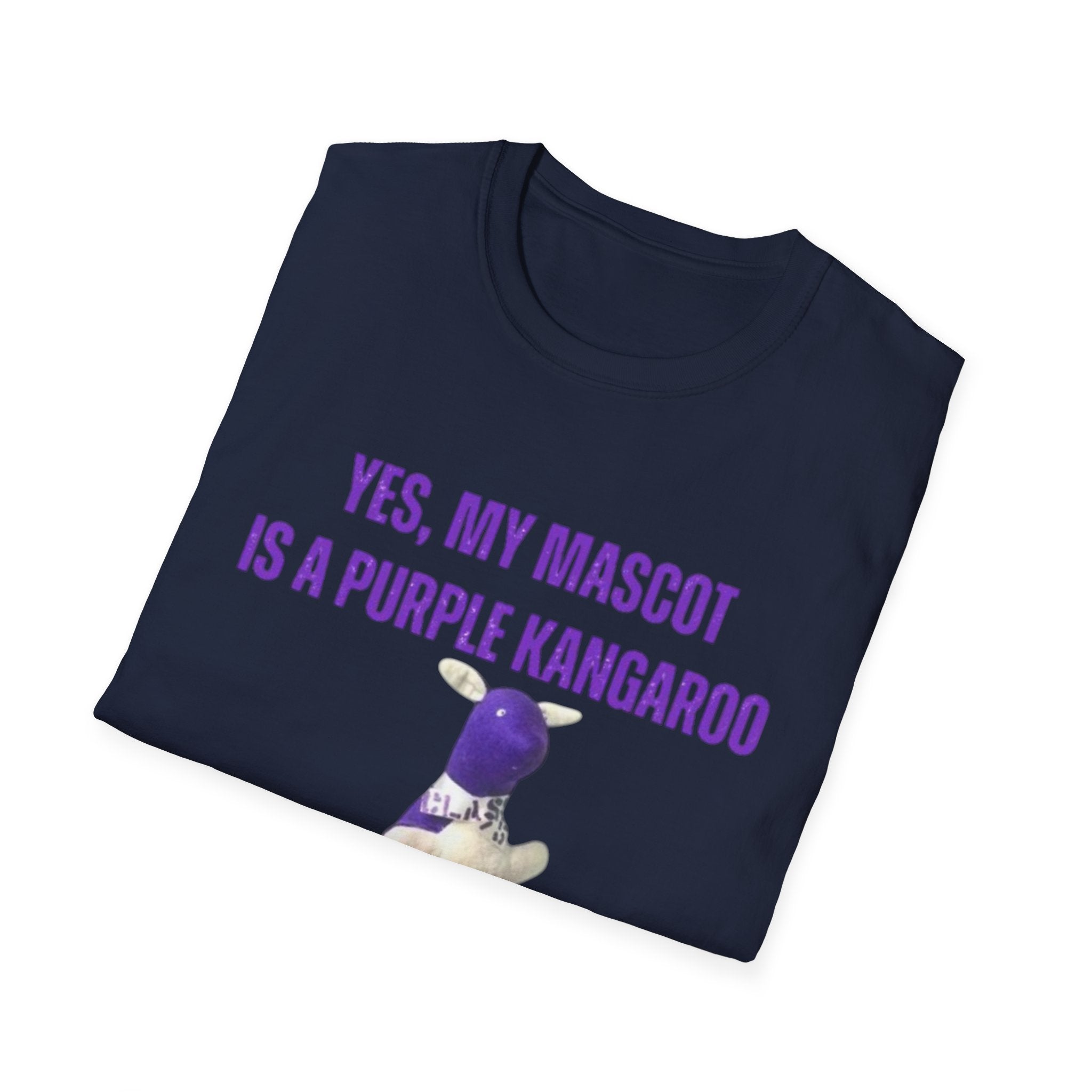 “My Mascot is a Purple Kangaroo” Custom T-Shirt – Personalized Class Year, Name, Quote & More!
