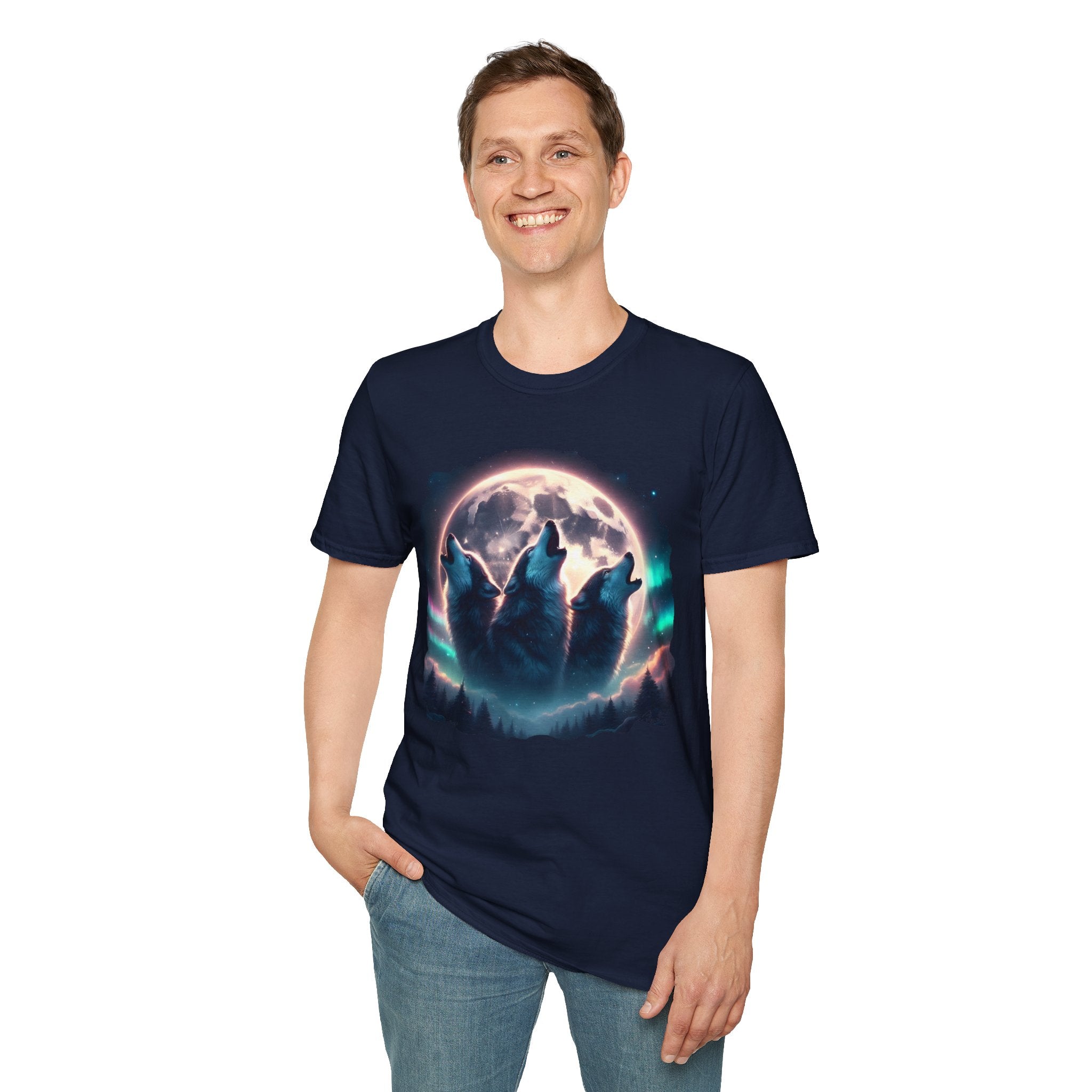 Wolves Howling Full Moon T-Shirt