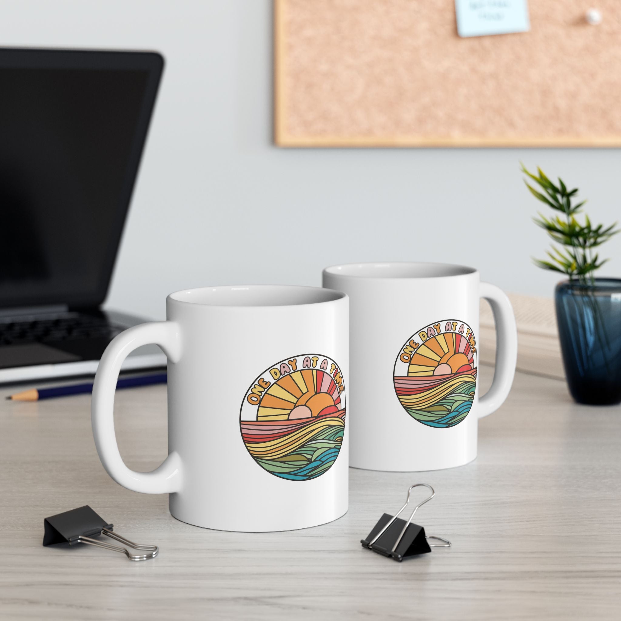 Mental Health One Day at a Time Coffee Mug 11oz 15oz