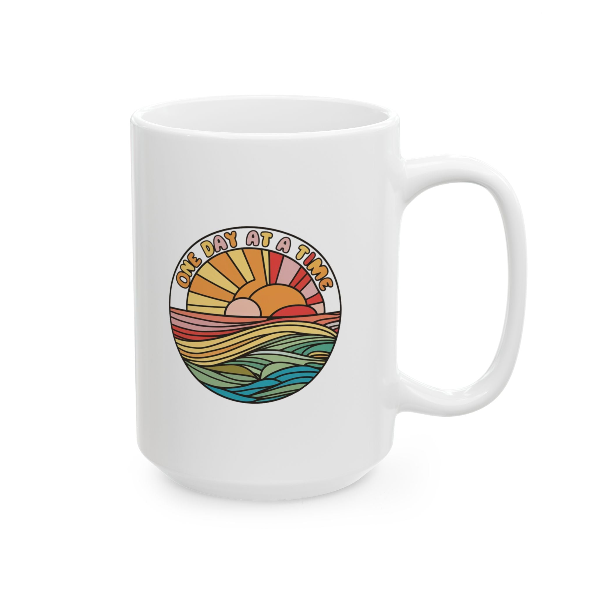Mental Health One Day at a Time Coffee Mug 11oz 15oz