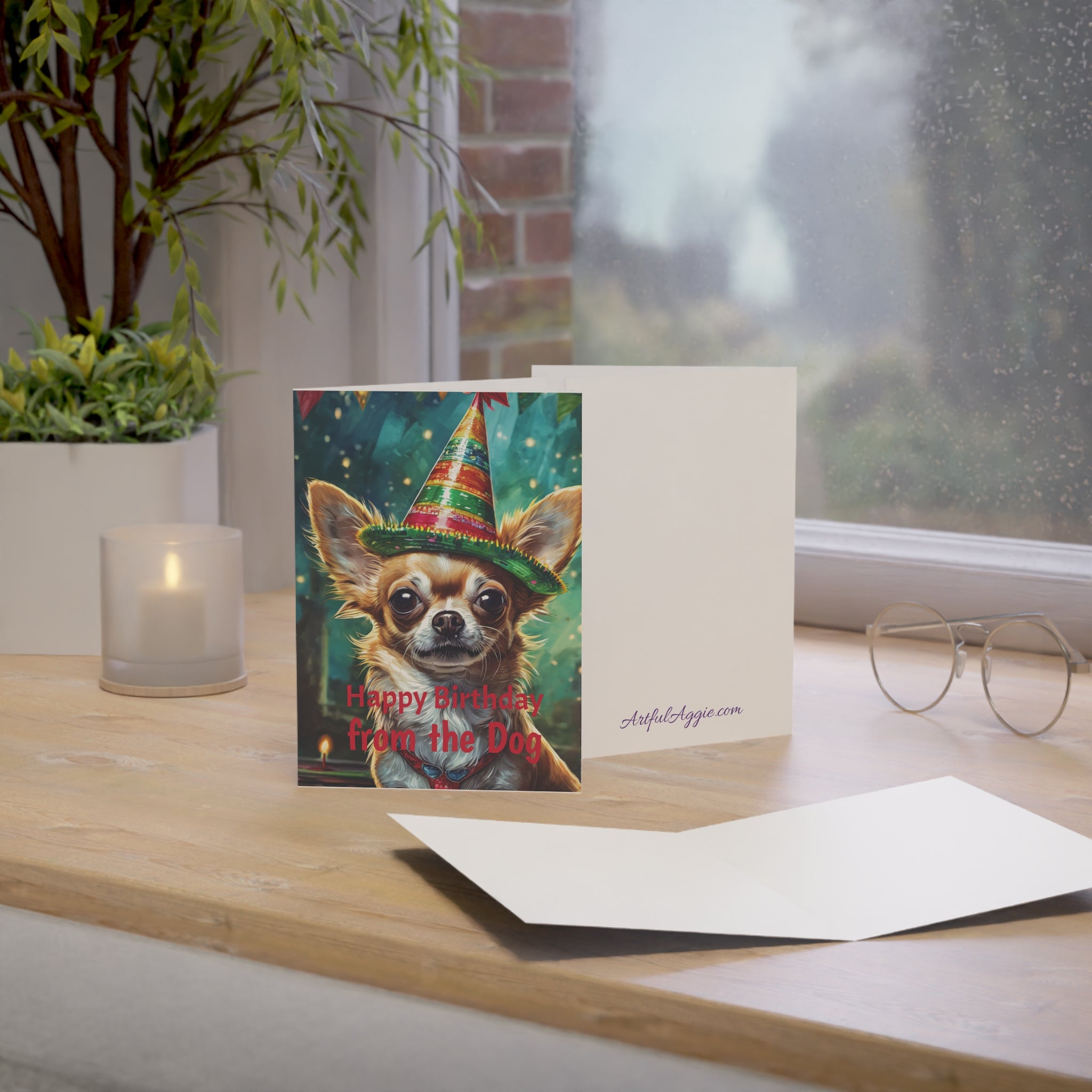Greeting Cards - Happy Birthday From the Dog, Chihuahua