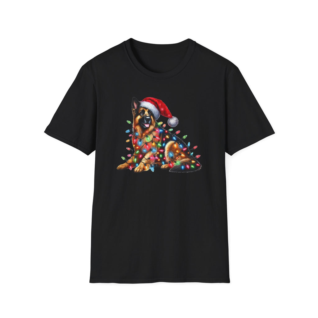Christmas Lights German Shepherd T-Shirt