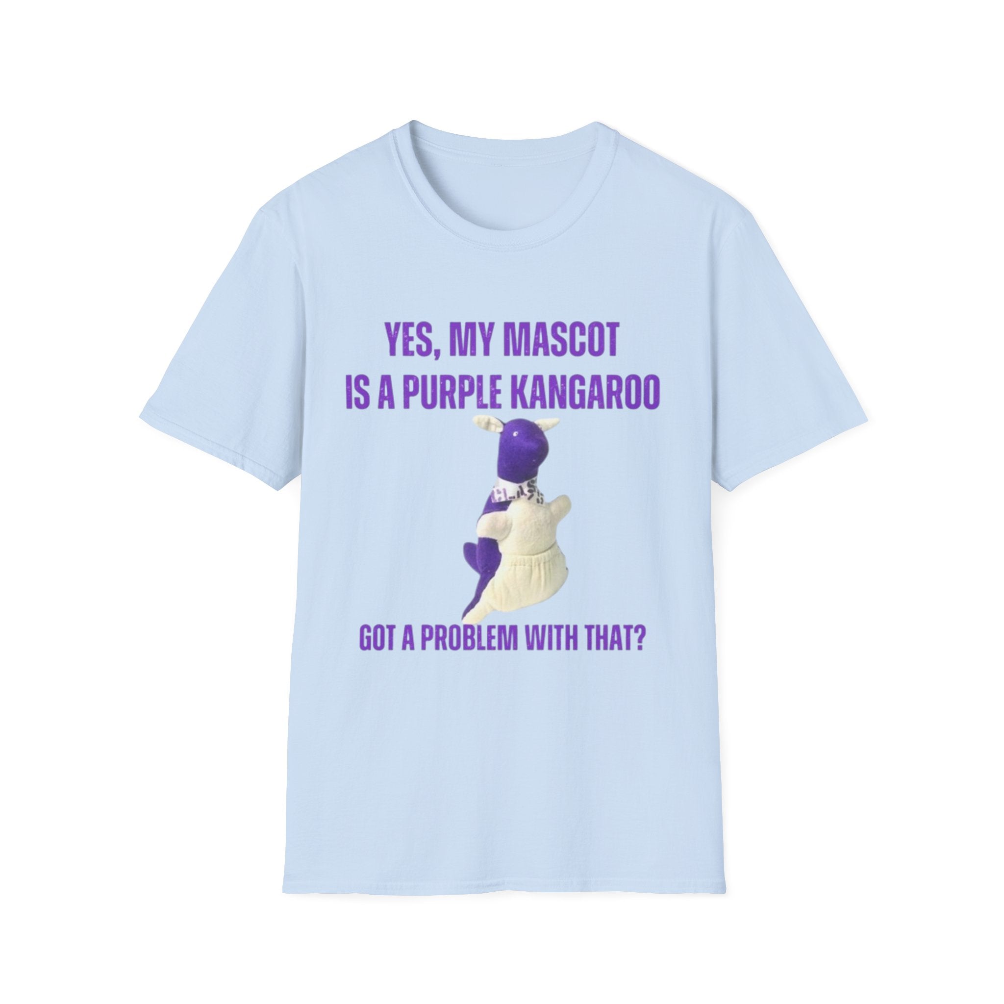 “My Mascot is a Purple Kangaroo”  T-Shirt